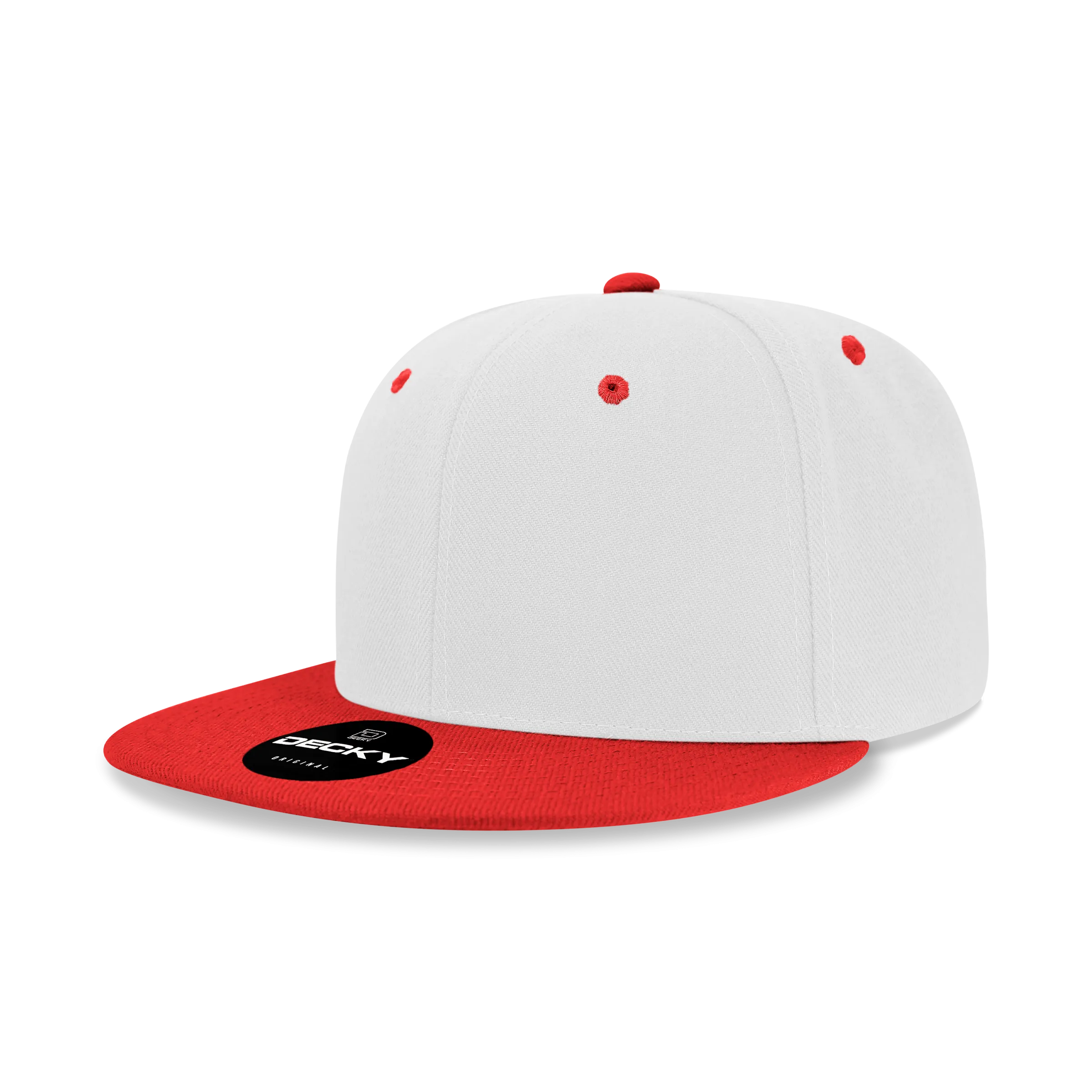 Decky 6020 - High Profile 6 Panel Snapback, Flat Bill Hat - PALLET Pricing