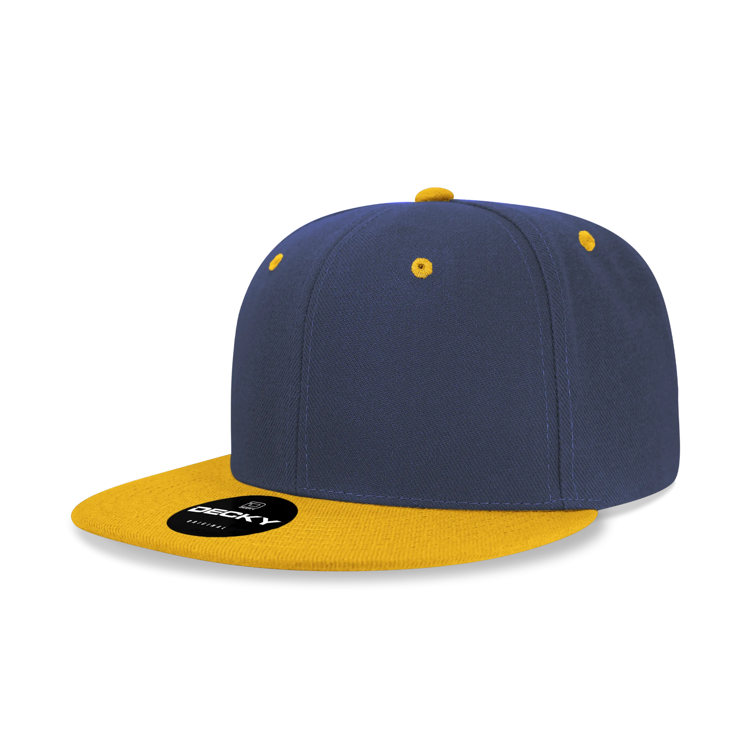 Decky 6020 - High Profile 6 Panel Snapback, Flat Bill Hat - PALLET Pricing