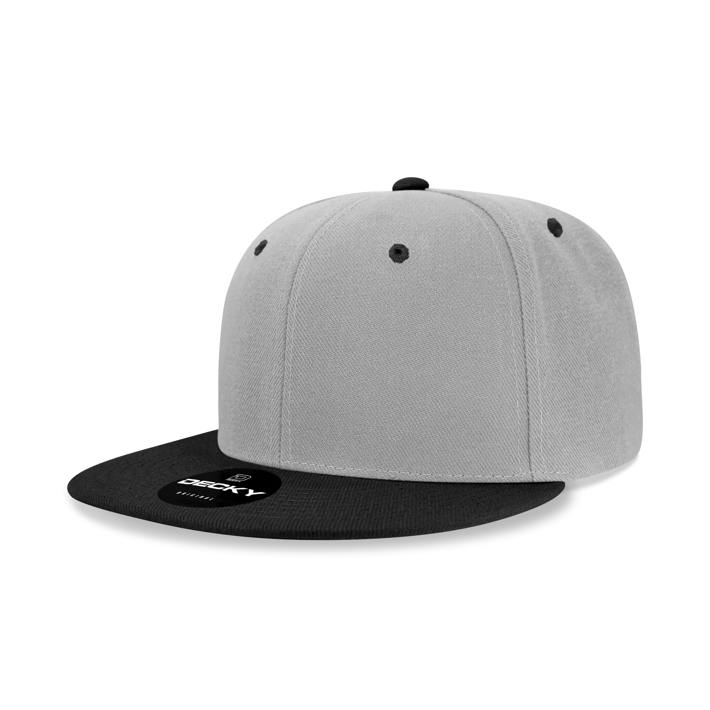 Decky 6020 - High Profile 6 Panel Snapback, Flat Bill Hat - PALLET Pricing