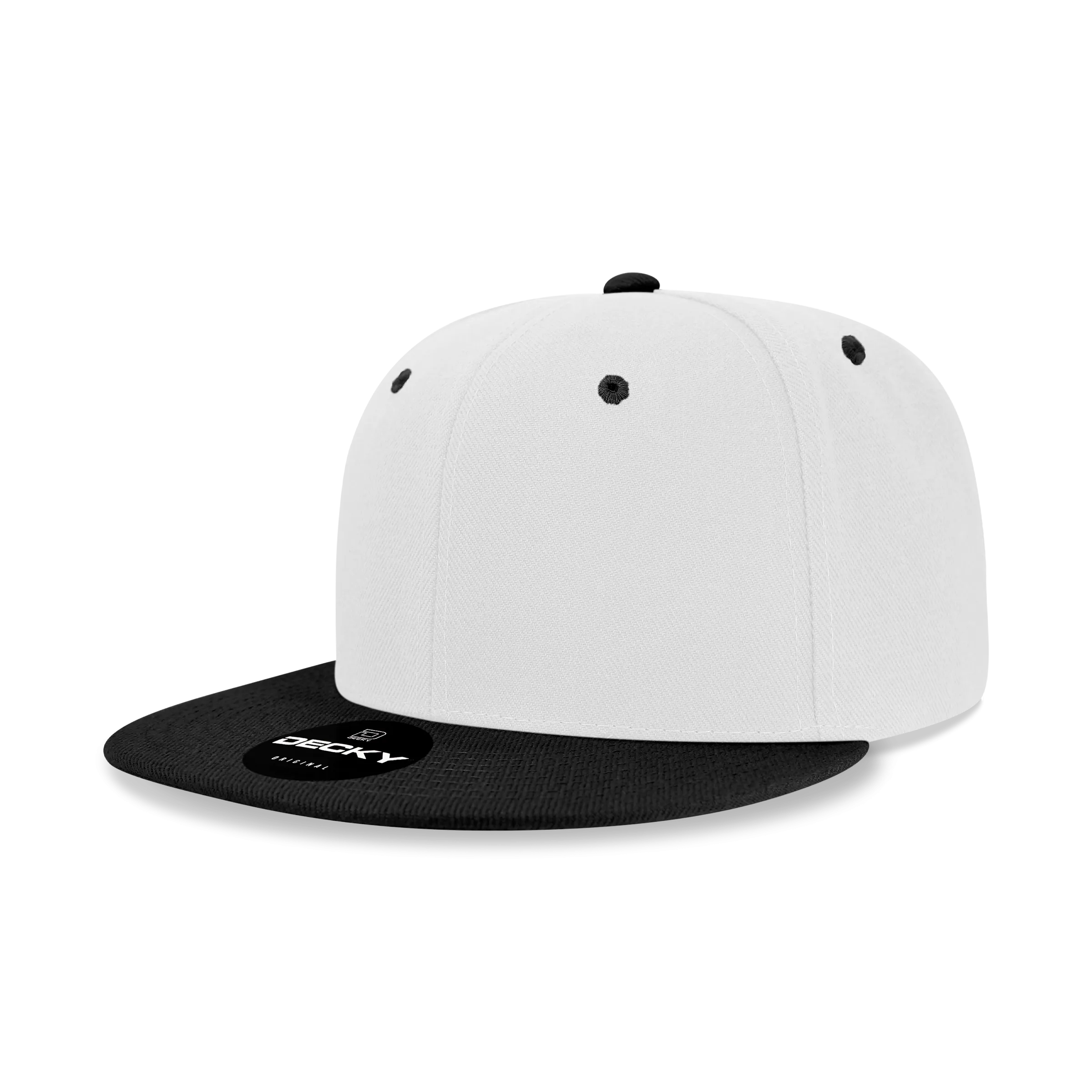 Decky 6020 - High Profile 6 Panel Snapback, Flat Bill Hat - PALLET Pricing