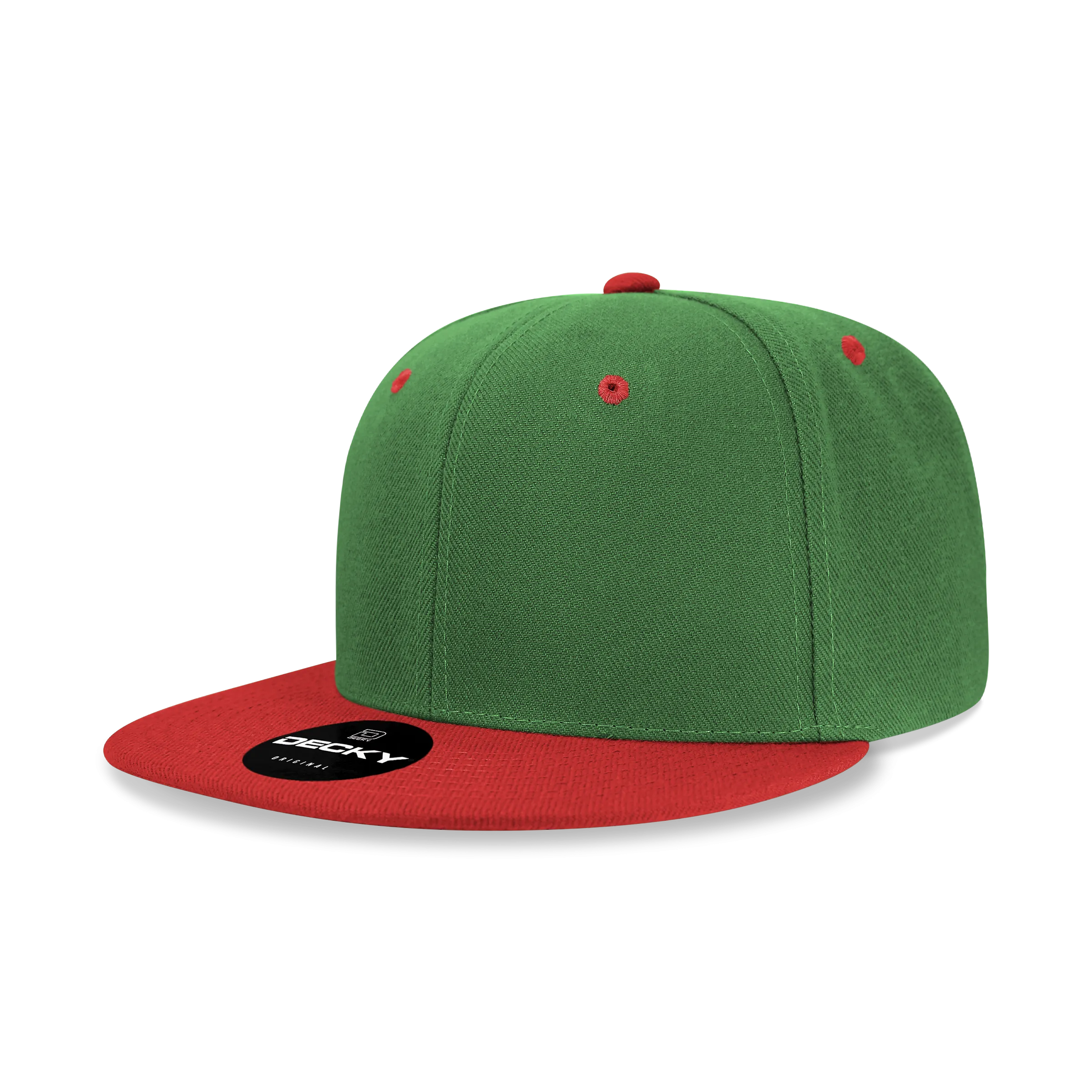 Decky 6020 - High Profile 6 Panel Snapback, Flat Bill Hat - PALLET Pricing