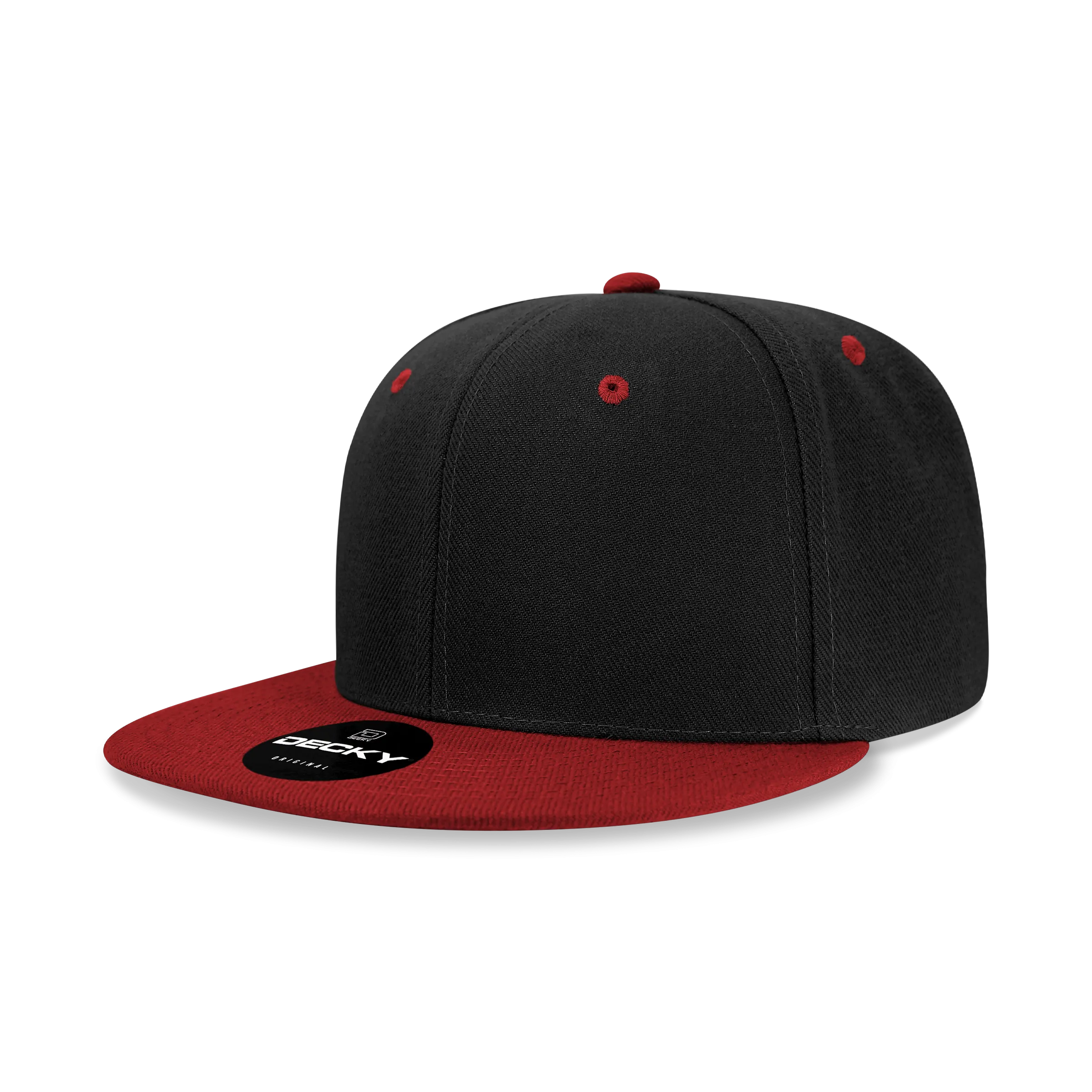 Decky 6020 - High Profile 6 Panel Snapback, Flat Bill Hat - PALLET Pricing