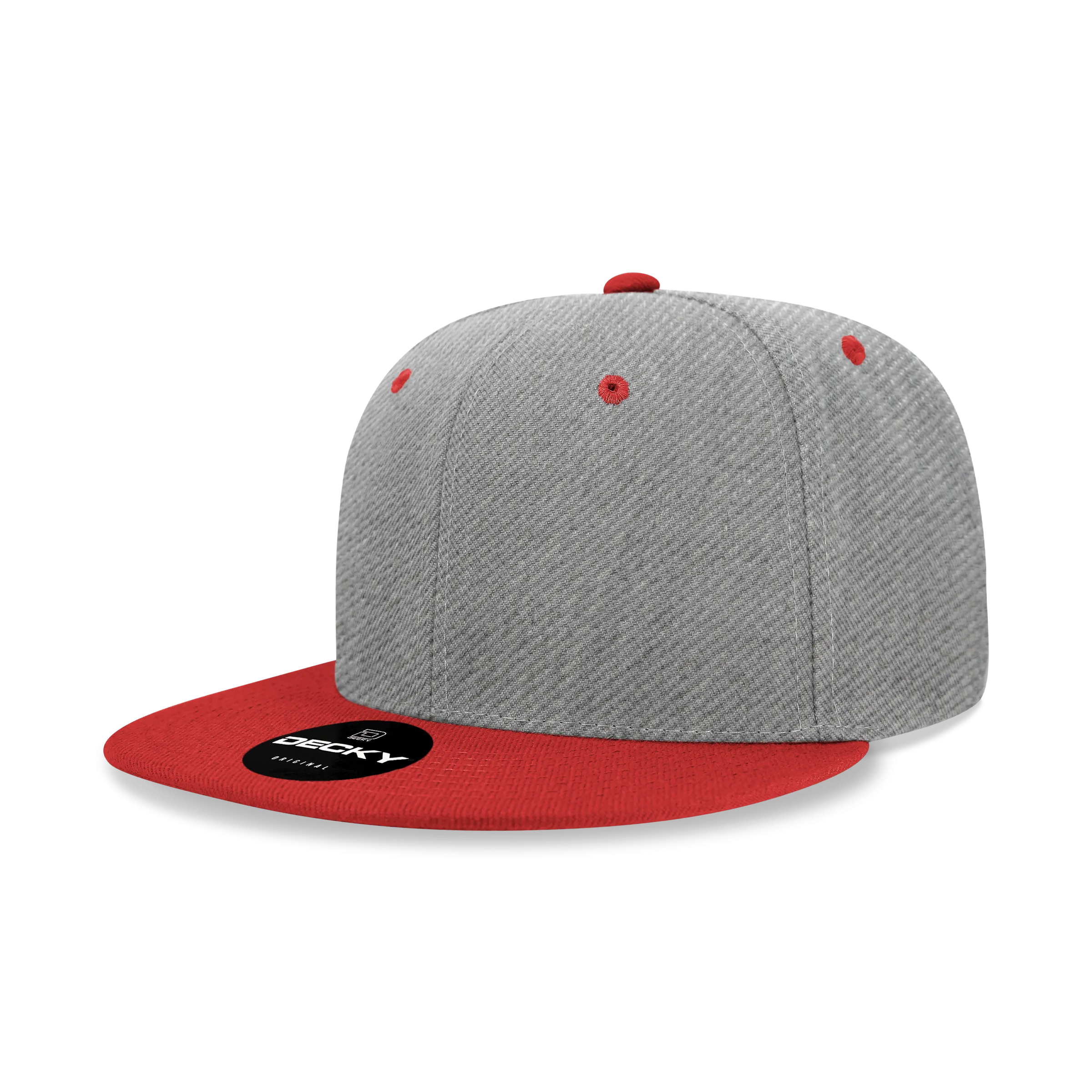 Decky 6020 - High Profile 6 Panel Snapback, Flat Bill Hat - PALLET Pricing