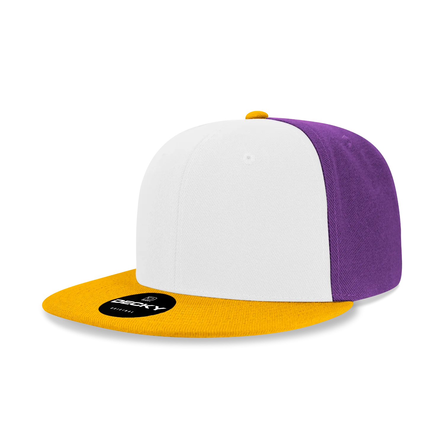 Decky 6020 - High Profile 6 Panel Snapback, Flat Bill Hat - PALLET Pricing