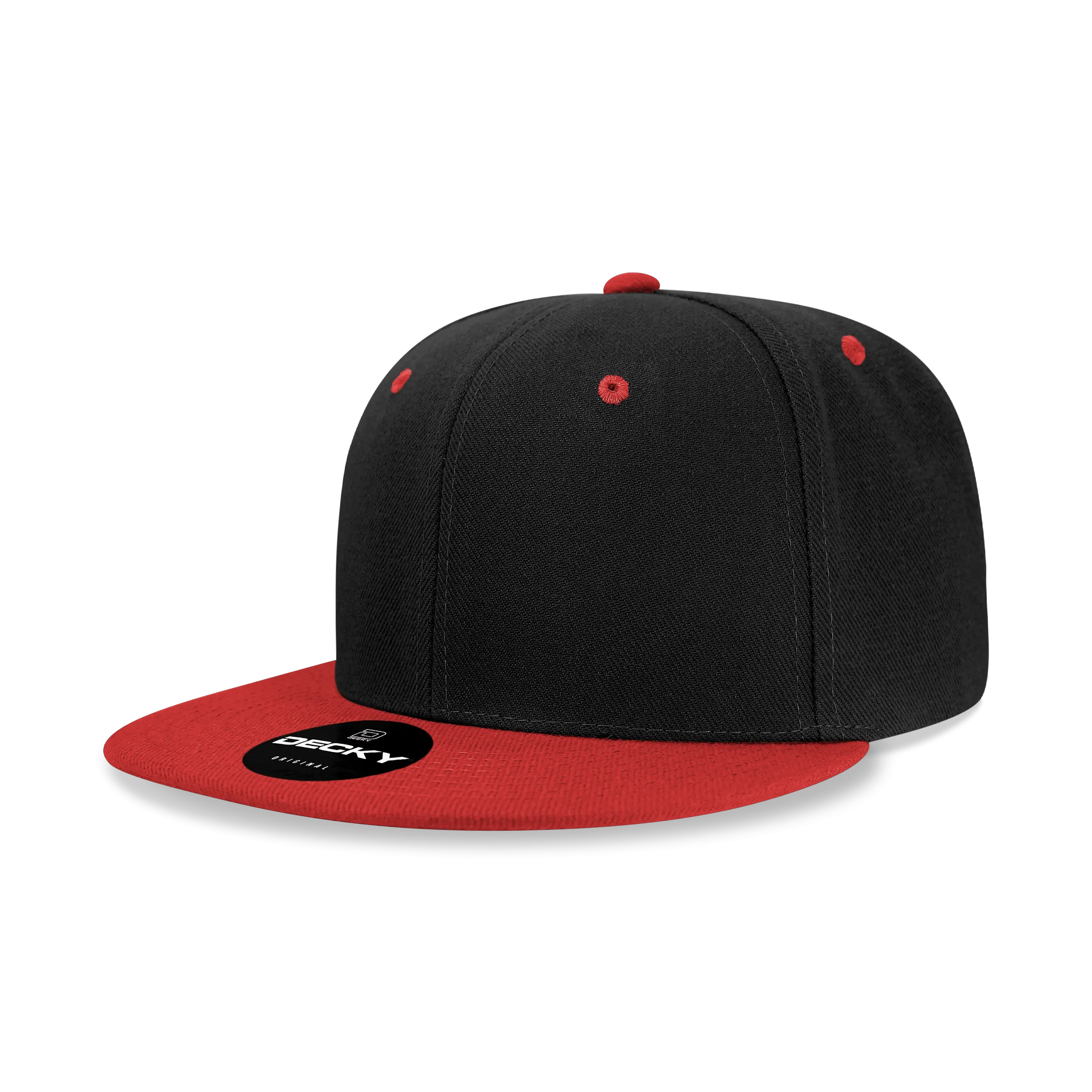 Decky 6020 - High Profile 6 Panel Snapback, Flat Bill Hat - PALLET Pricing