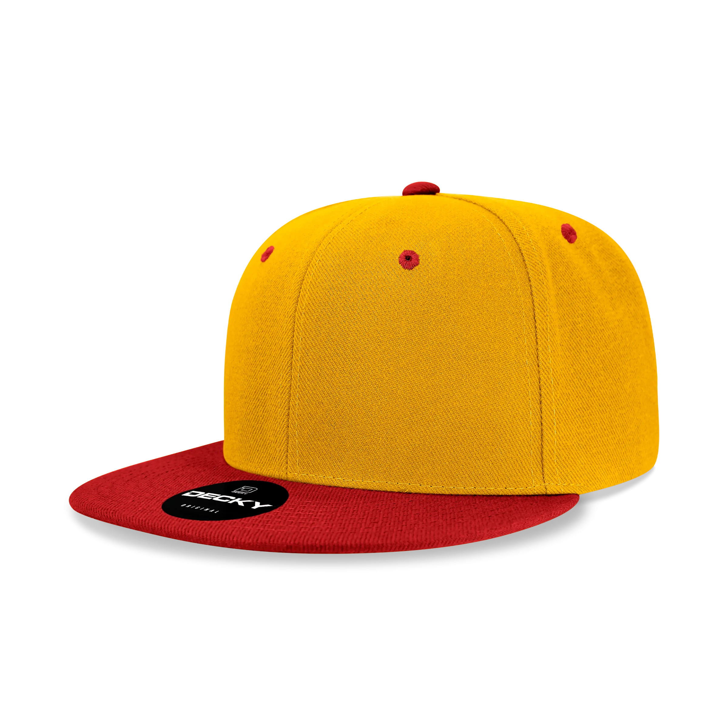 Decky 6020 - High Profile 6 Panel Snapback, Flat Bill Hat - PALLET Pricing