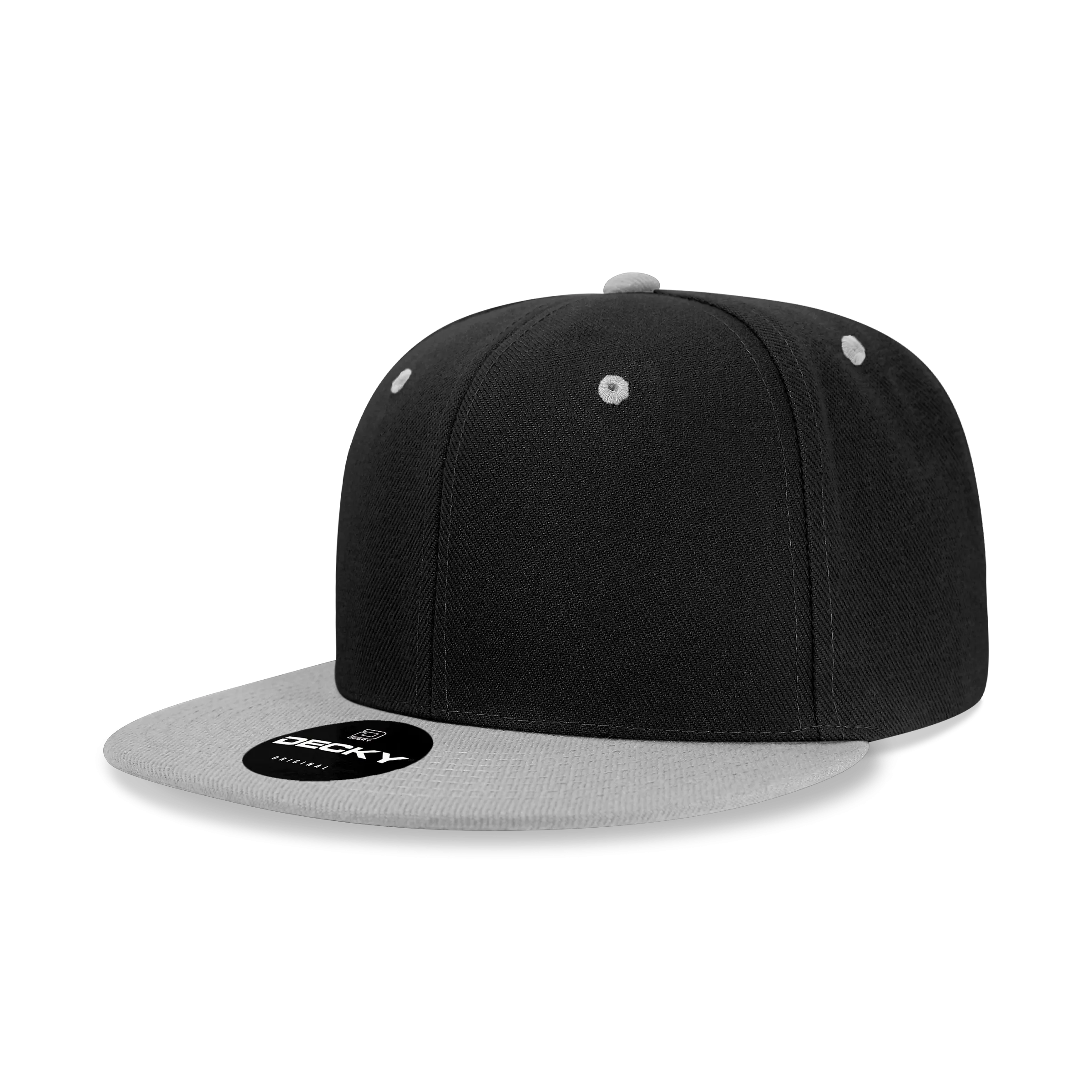 Decky 6020 - High Profile 6 Panel Snapback, Flat Bill Hat - PALLET Pricing