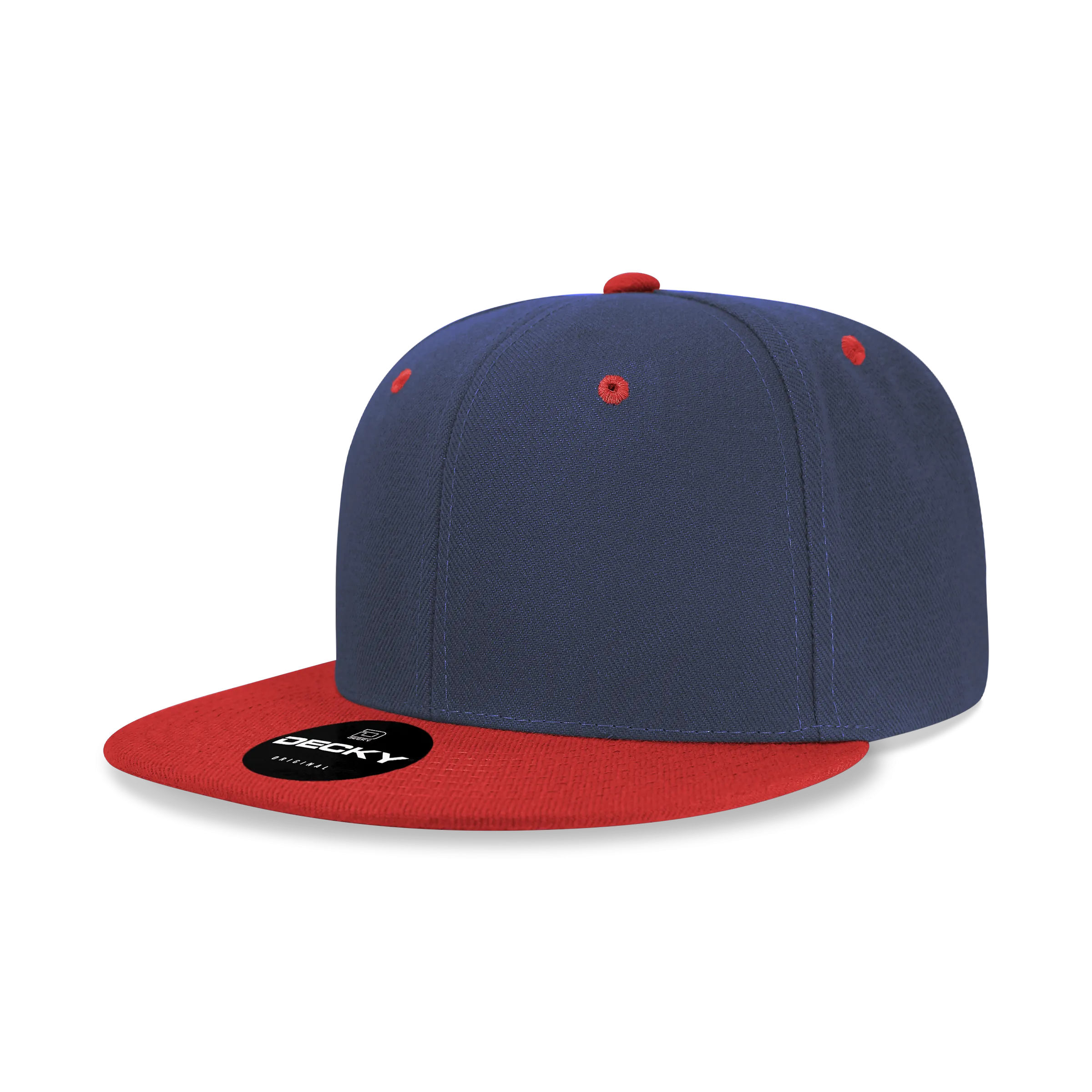 Decky 6020 - High Profile 6 Panel Snapback, Flat Bill Hat - PALLET Pricing