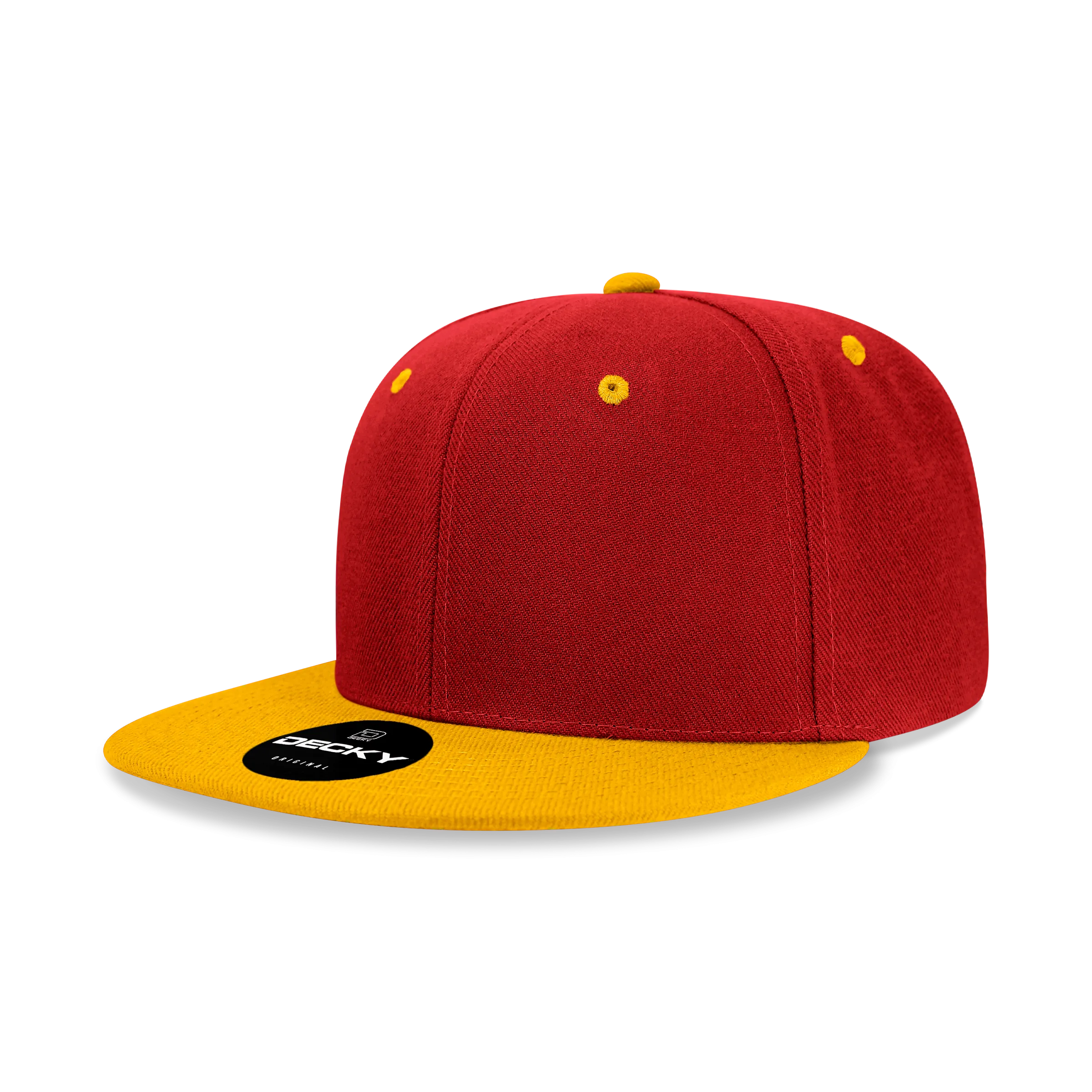 Decky 6020 - High Profile 6 Panel Snapback, Flat Bill Hat - PALLET Pricing