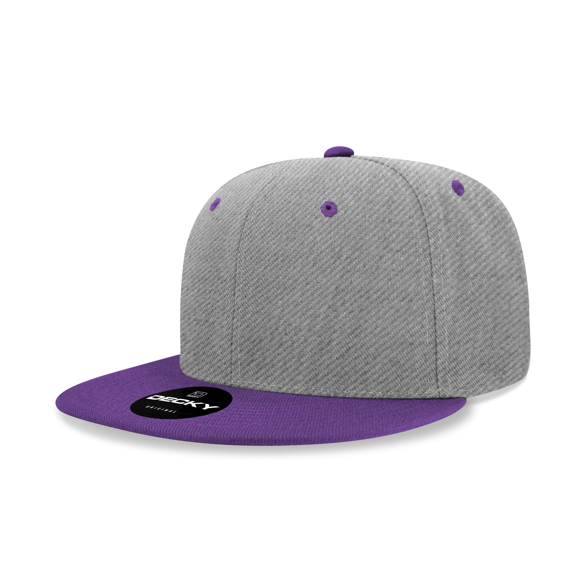 Decky 6020 - High Profile 6 Panel Snapback, Flat Bill Hat - PALLET Pricing