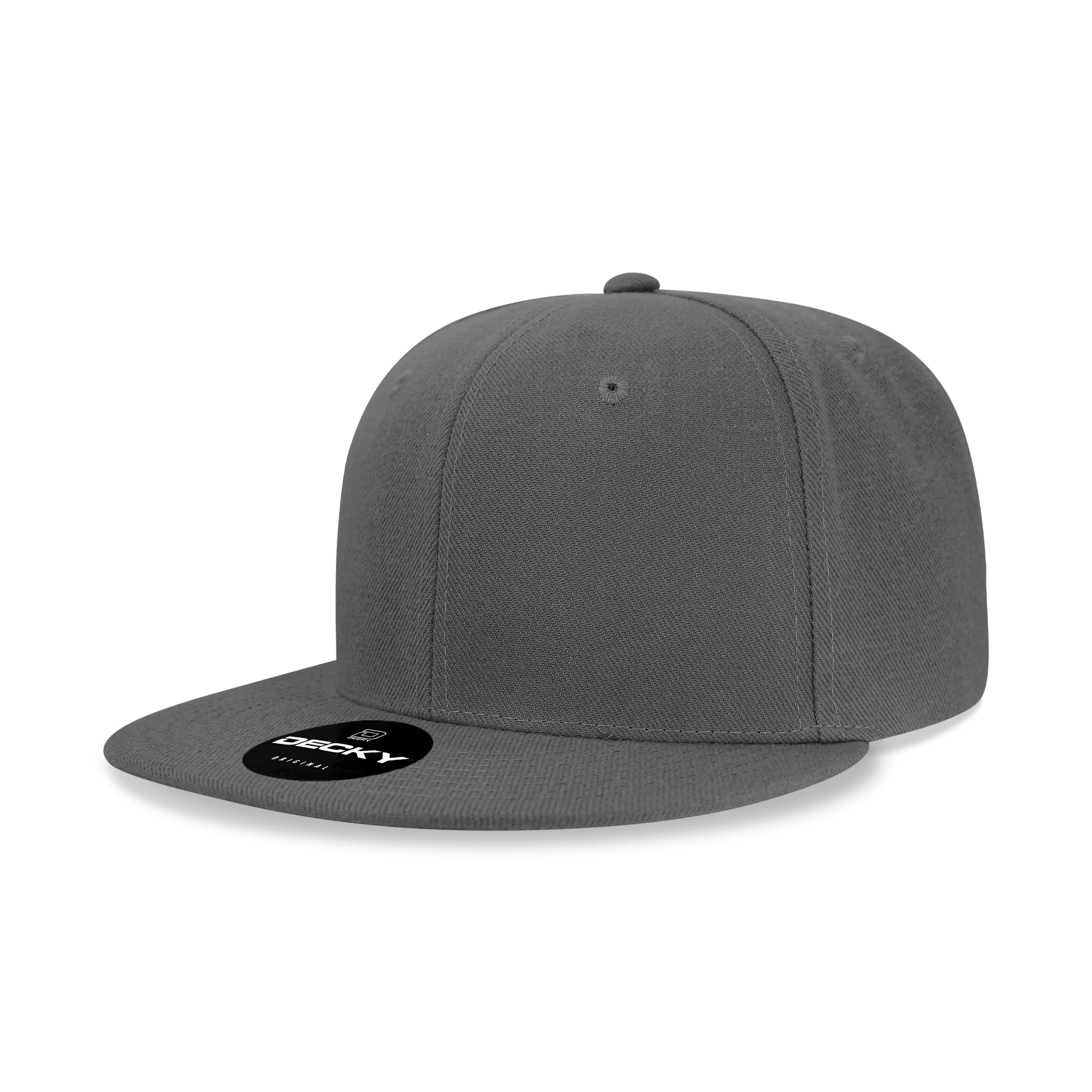 Decky 6020 - High Profile 6 Panel Snapback, Flat Bill Hat - PALLET Pricing