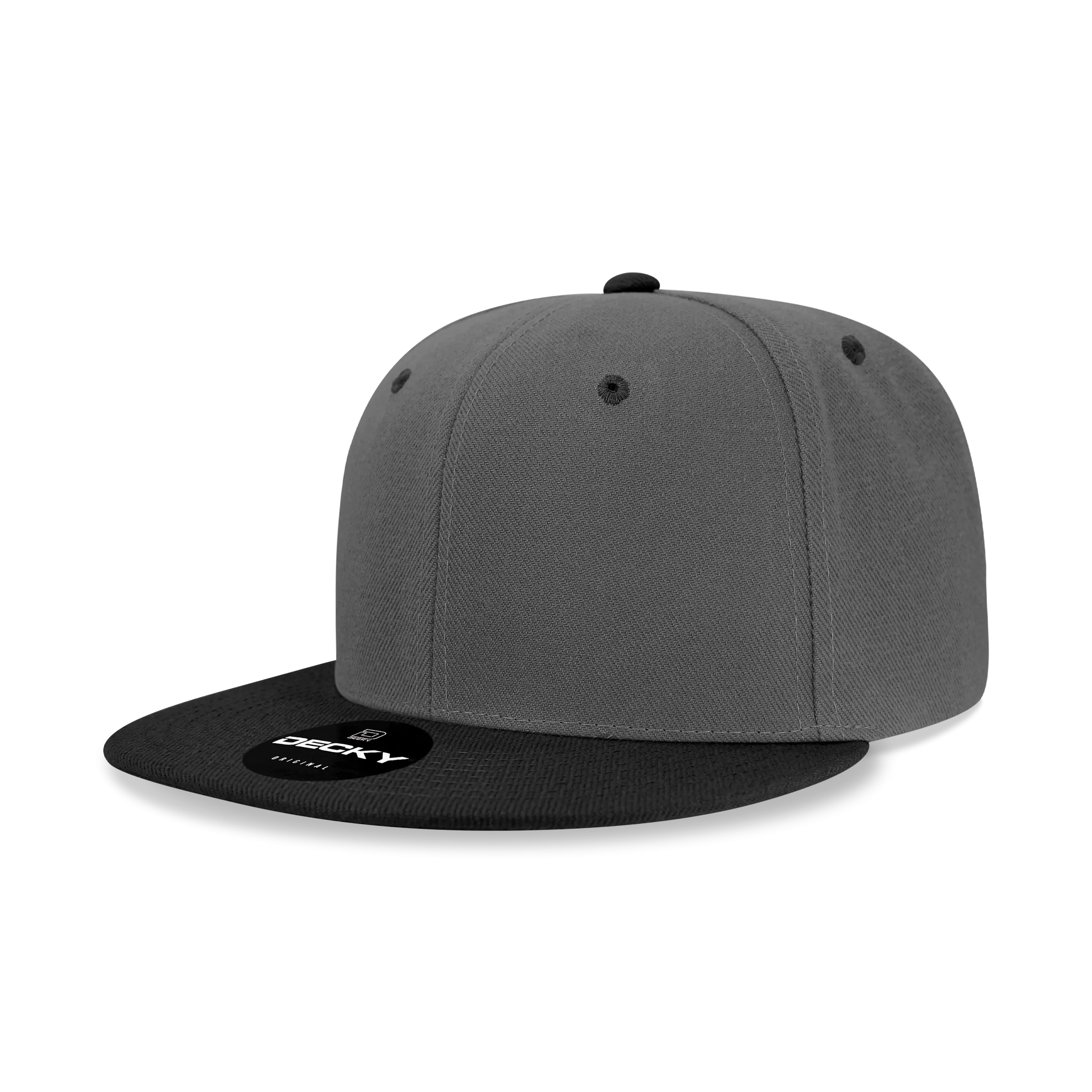 Decky 6020 - High Profile 6 Panel Snapback, Flat Bill Hat - PALLET Pricing
