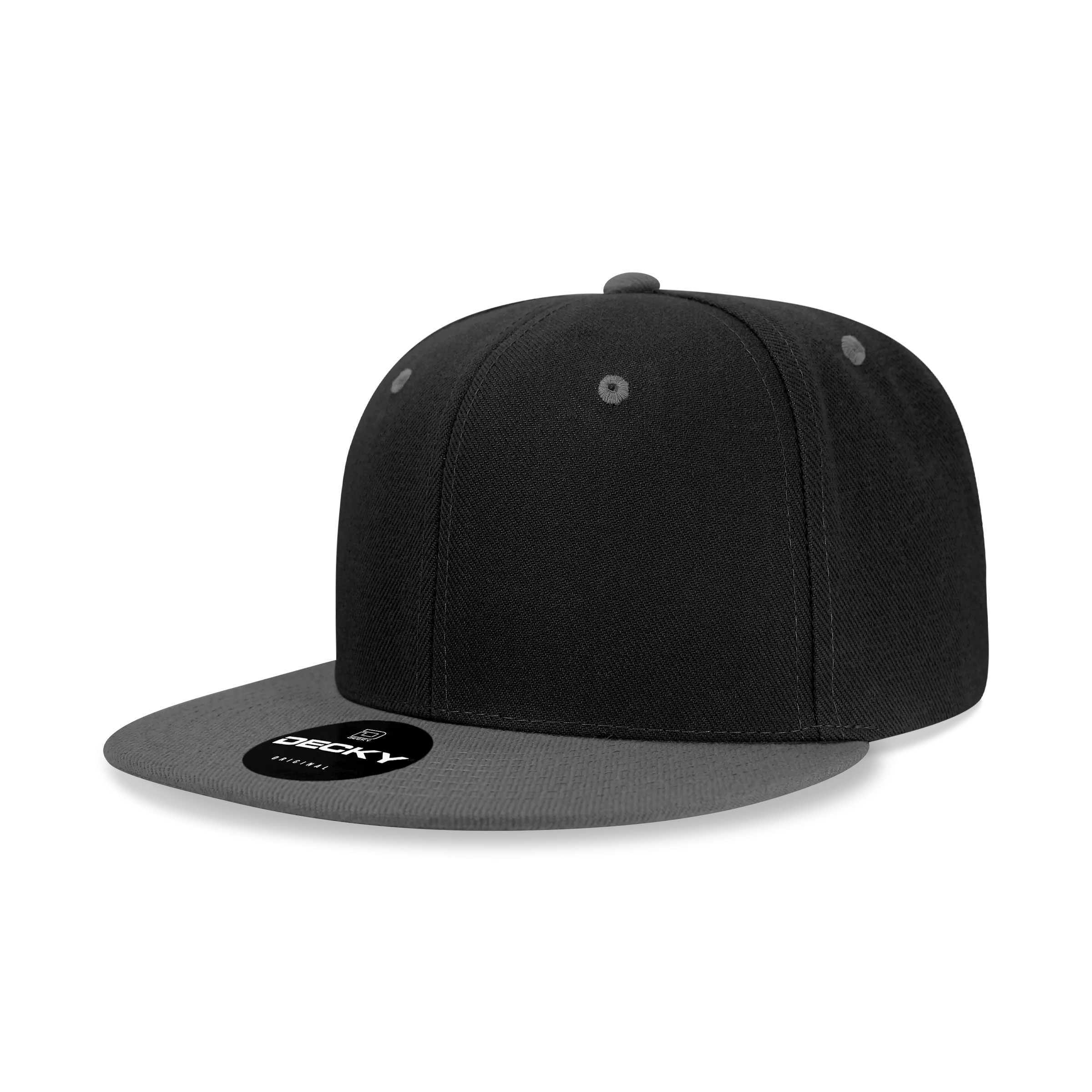 Decky 6020 - High Profile 6 Panel Snapback, Flat Bill Hat - PALLET Pricing