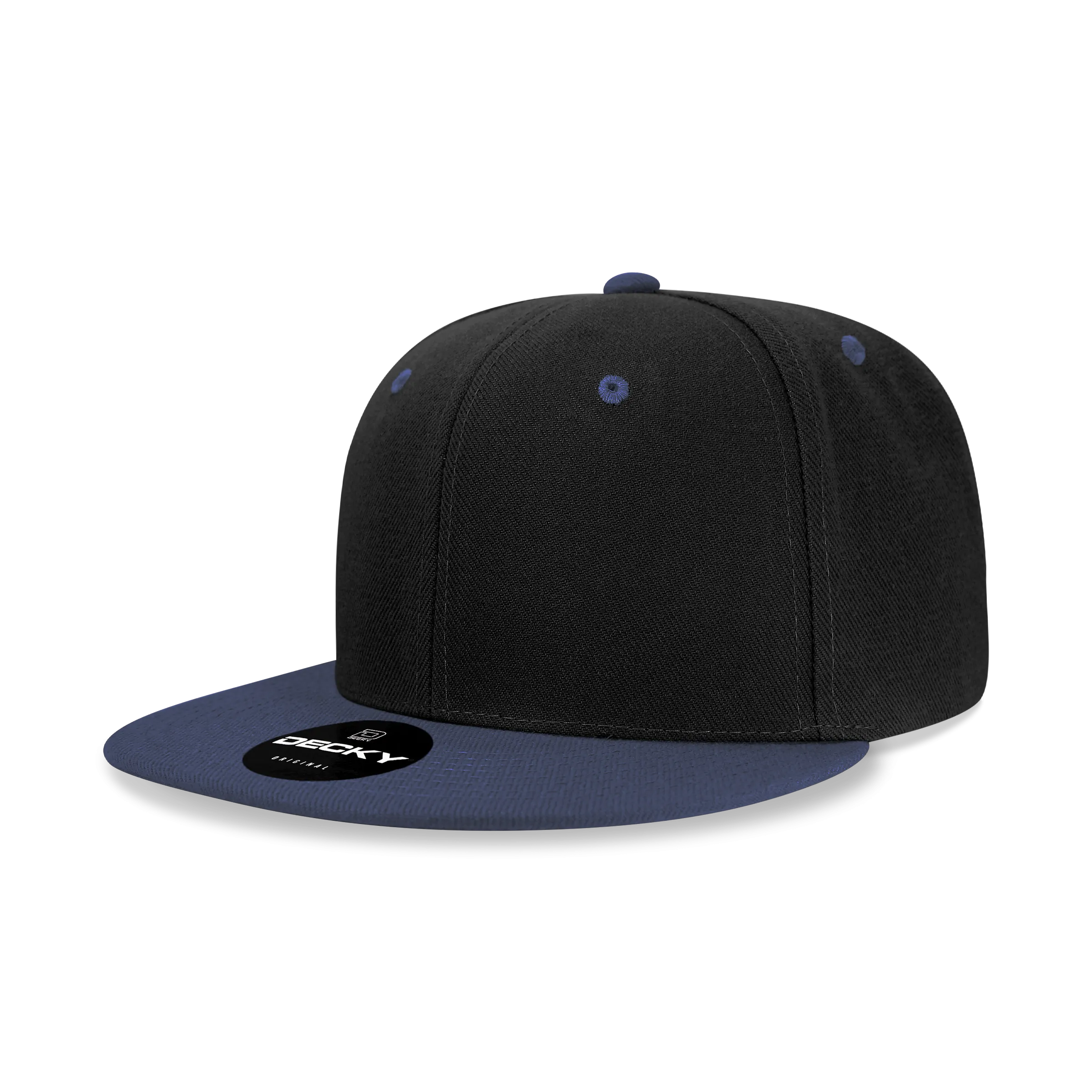 Decky 6020 - High Profile 6 Panel Snapback, Flat Bill Hat - PALLET Pricing