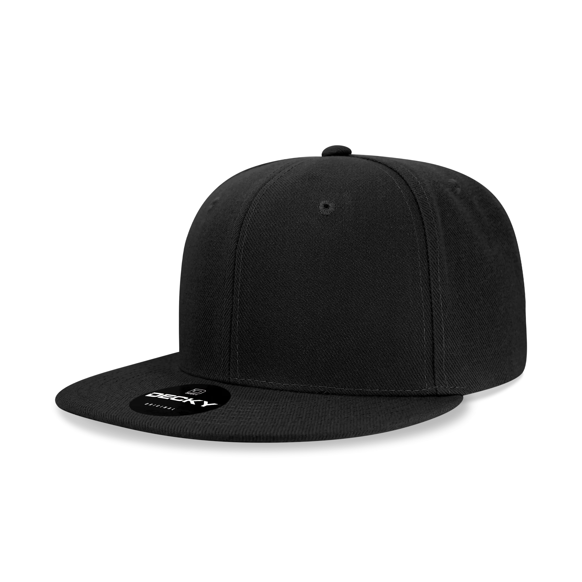 Decky 6020 - High Profile 6 Panel Snapback, Flat Bill Hat - PALLET Pricing