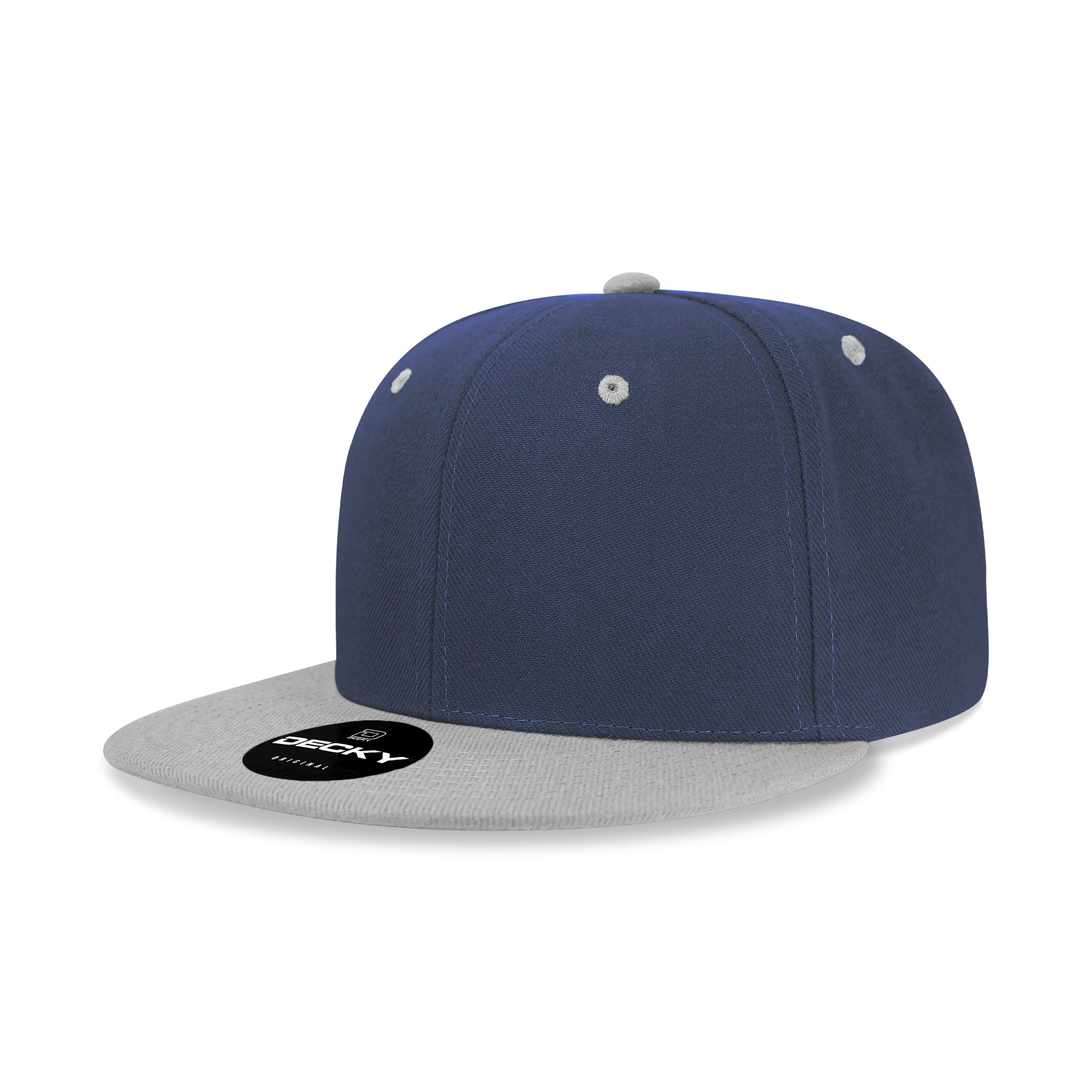 Decky 6020 - High Profile 6 Panel Snapback, Flat Bill Hat - PALLET Pricing
