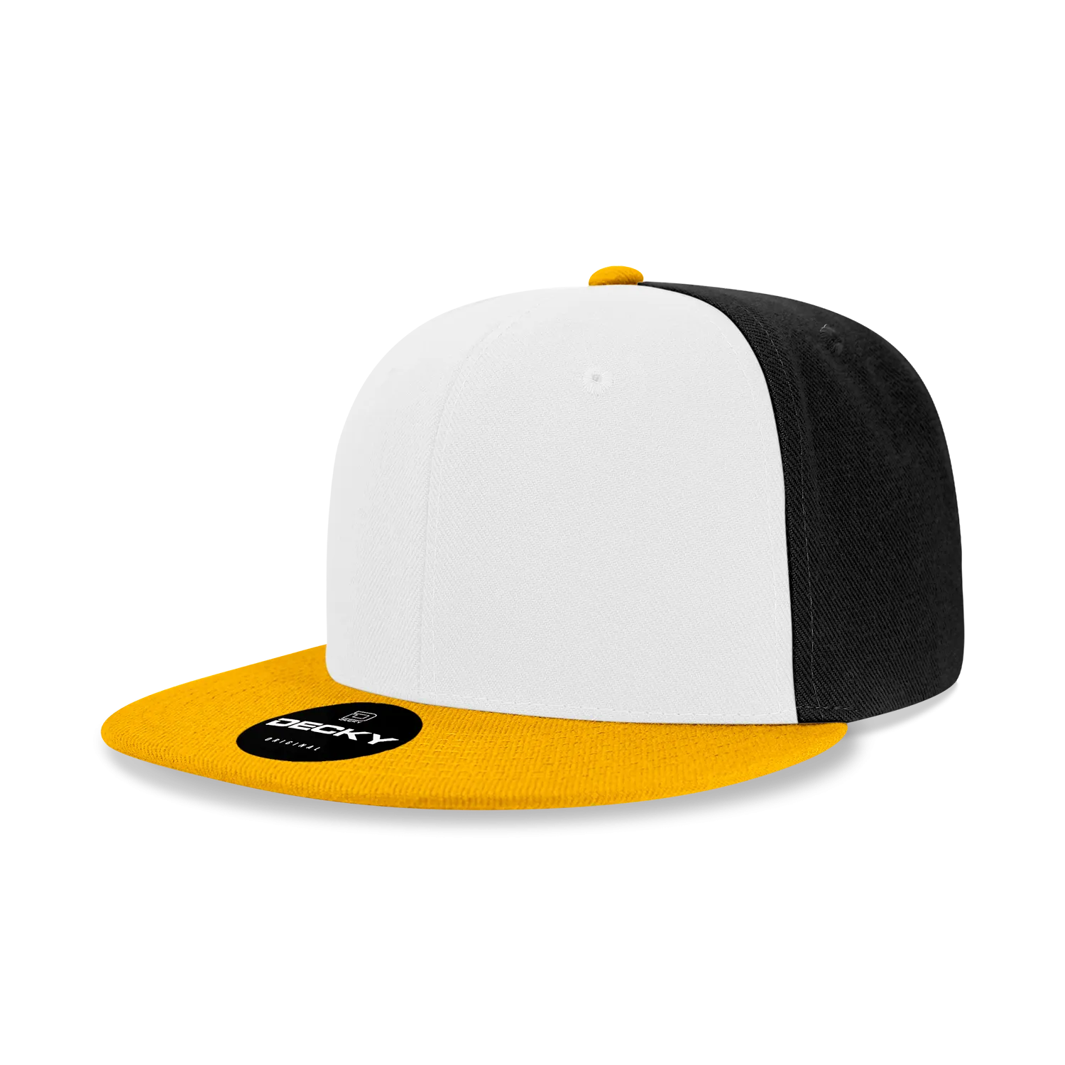 Decky 6020 - High Profile 6 Panel Snapback, Flat Bill Hat - PALLET Pricing