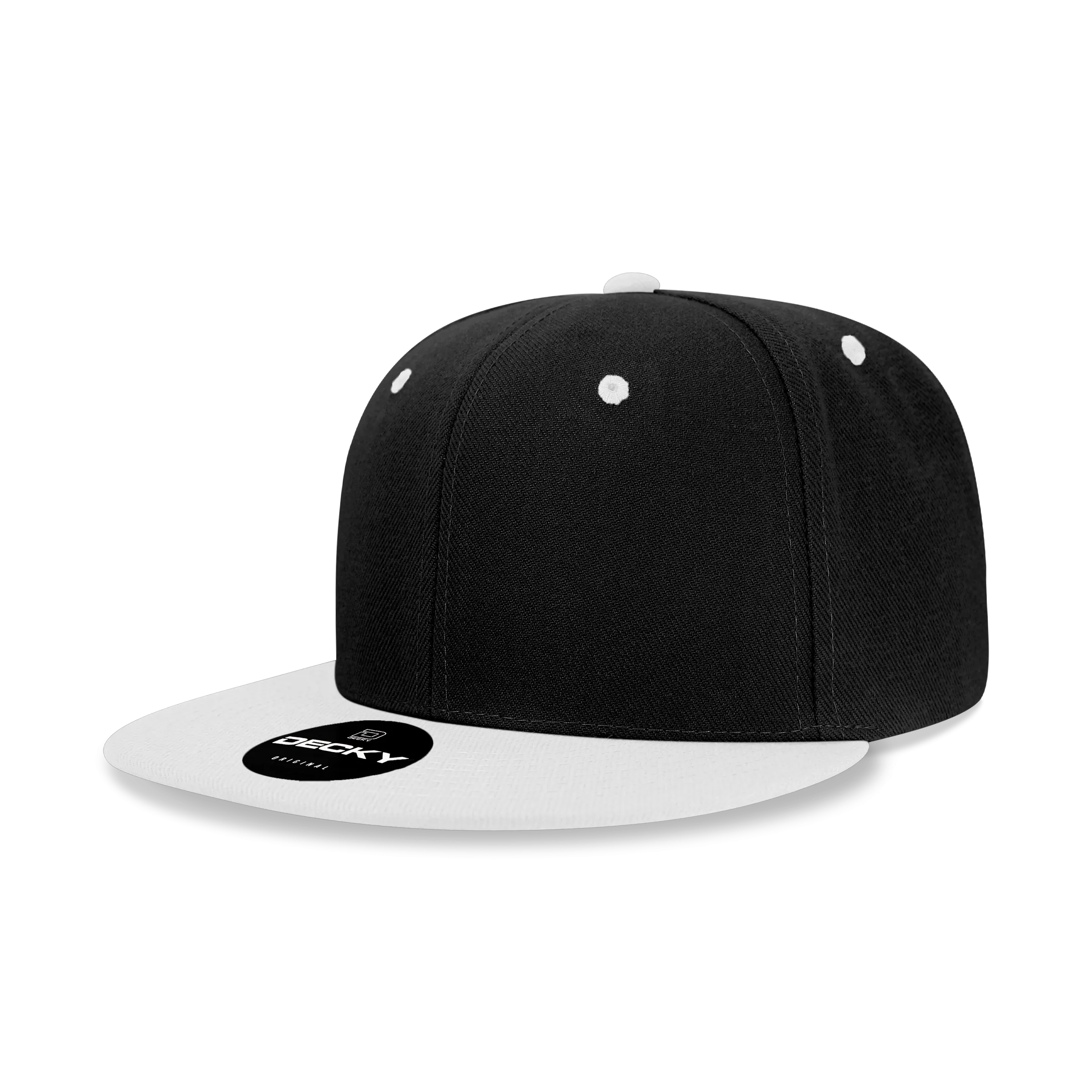 Decky 6020 - High Profile 6 Panel Snapback, Flat Bill Hat - PALLET Pricing