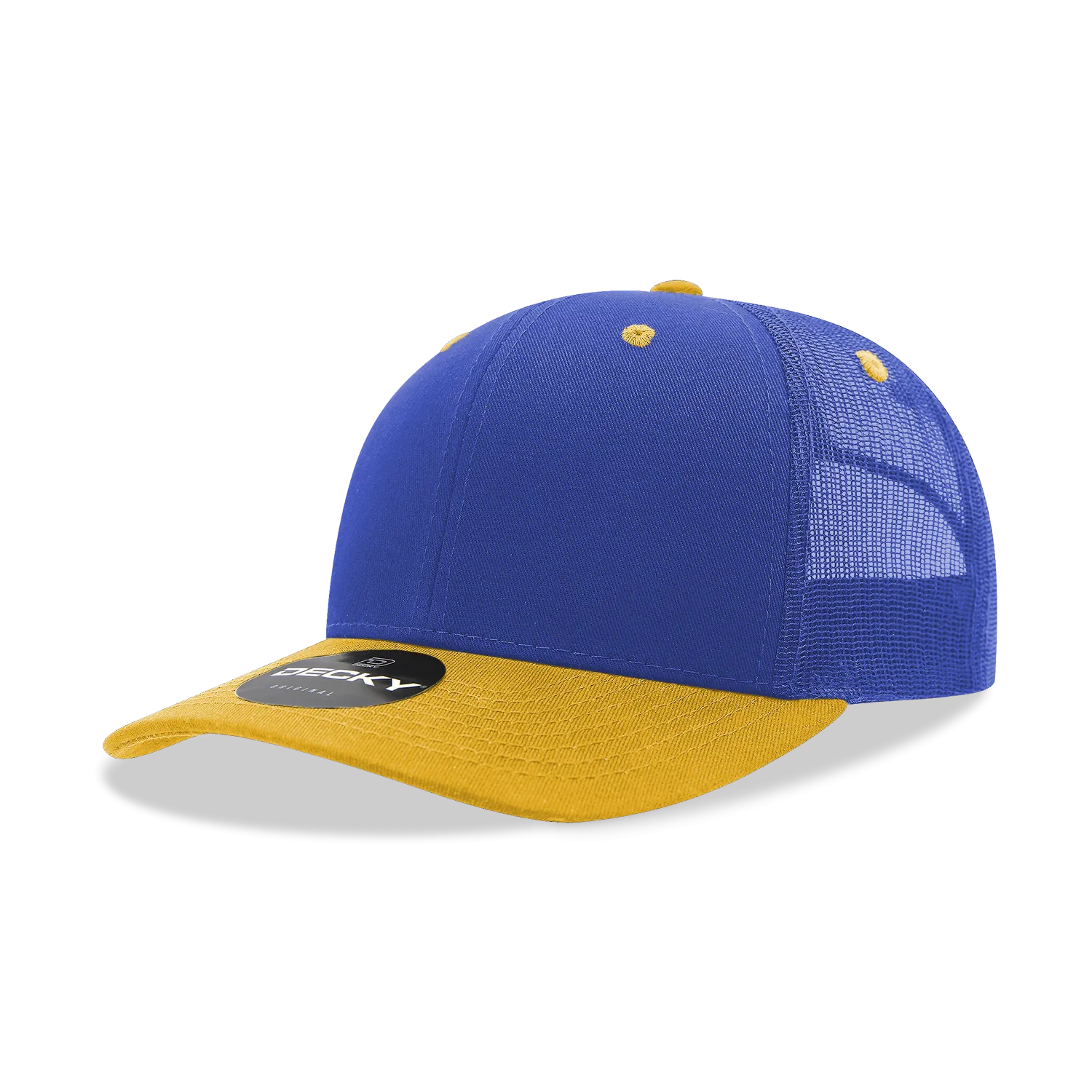 Decky 6021 - Classic Trucker Hat, 6 Panel Mid Profile Trucker Cap (Colors 2 of 2)