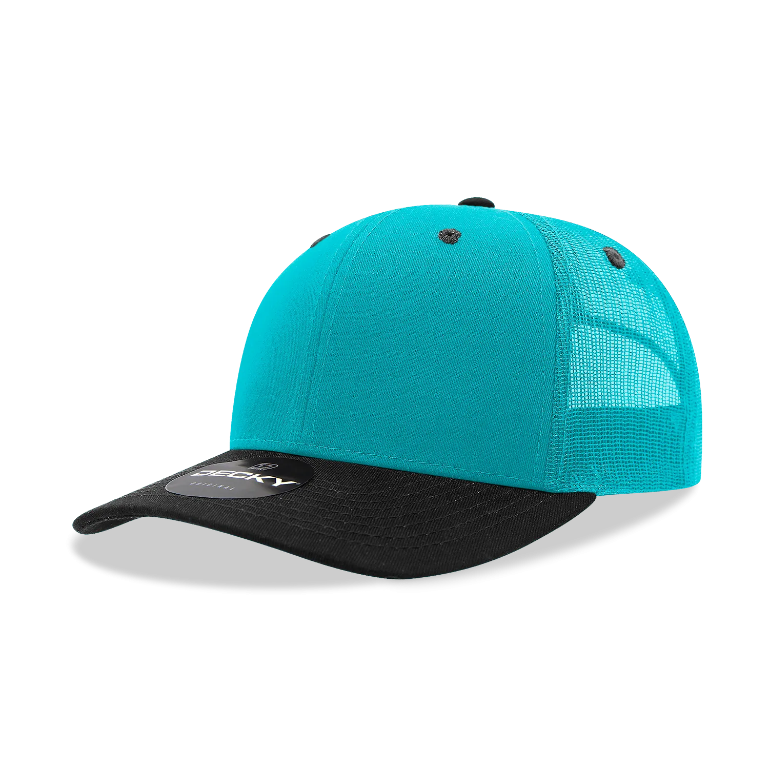 Decky 6021 - Classic Trucker Hat, 6 Panel Mid Profile Trucker Cap (Colors 2 of 2)