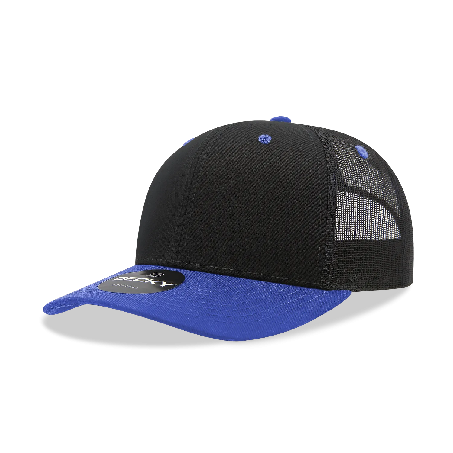 Decky 6021 - Classic Trucker Hat, 6 Panel Mid Profile Trucker Cap (Colors 2 of 2)