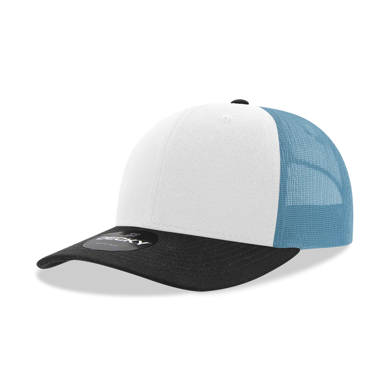 Decky 6021 - Classic Trucker Hat, 6 Panel Mid Profile Trucker Cap (Colors 2 of 2)