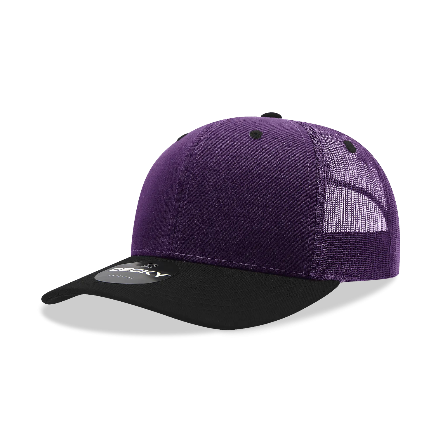 Decky 6021 - Classic Trucker Hat, 6 Panel Mid Profile Trucker Cap (Colors 2 of 2)