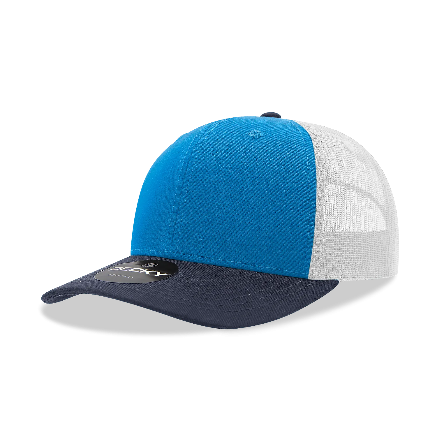 Decky 6021 - Classic Trucker Hat, 6 Panel Mid Profile Trucker Cap (Colors 2 of 2)