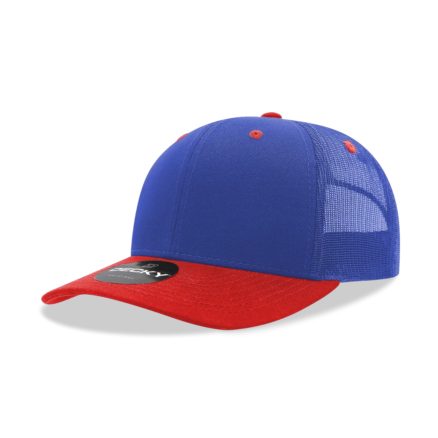 Decky 6021 - Classic Trucker Hat, 6 Panel Mid Profile Trucker Cap (Colors 2 of 2)