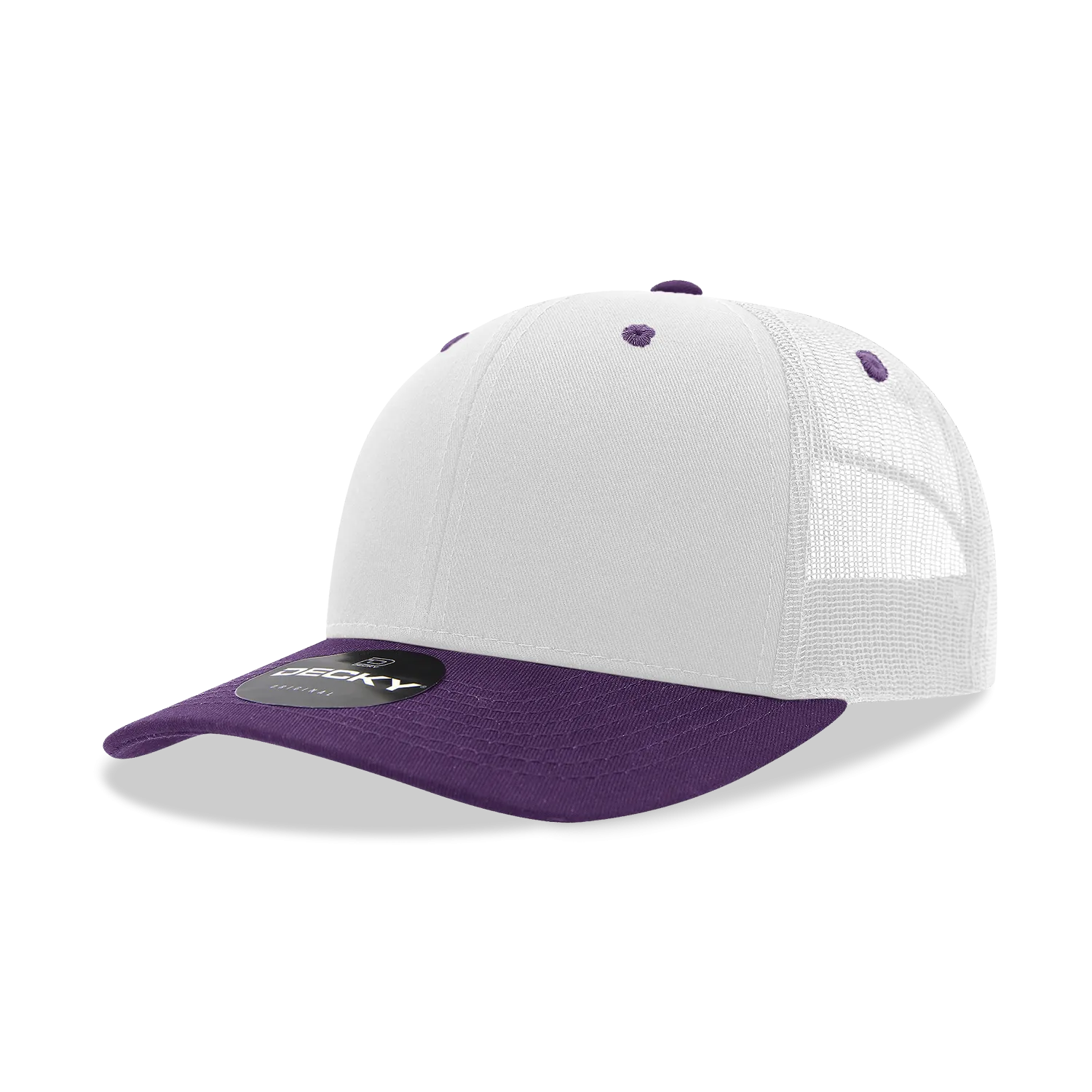 Decky 6021 - Classic Trucker Hat, 6 Panel Mid Profile Trucker Cap (Colors 2 of 2)