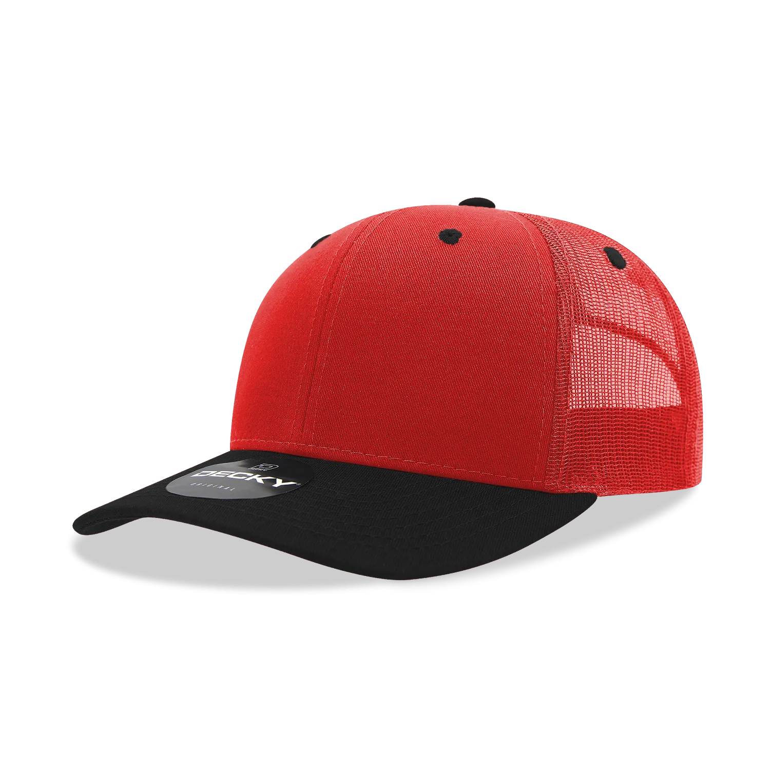 Decky 6021 - Classic Trucker Hat, 6 Panel Mid Profile Trucker Cap (Colors 2 of 2)