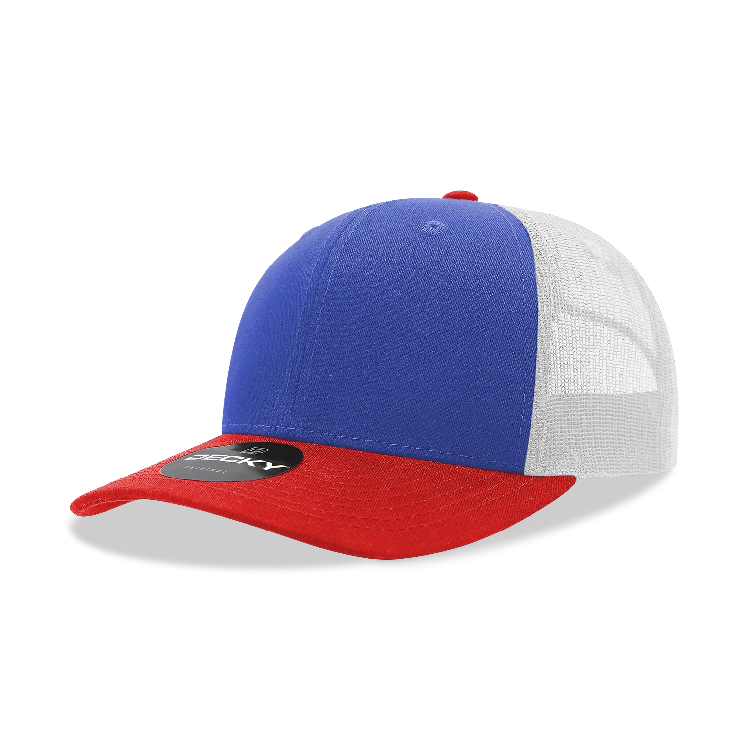 Decky 6021 - Classic Trucker Hat, 6 Panel Mid Profile Trucker Cap (Colors 2 of 2)