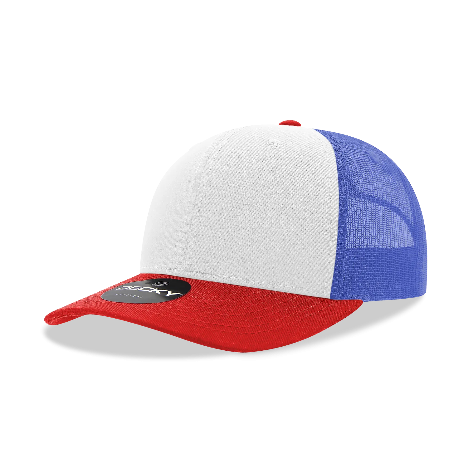 Decky 6021 - Classic Trucker Hat, 6 Panel Mid Profile Trucker Cap (Colors 2 of 2)