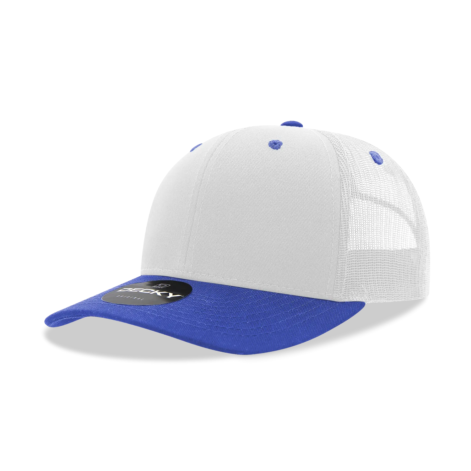 Decky 6021 - Classic Trucker Hat, 6 Panel Mid Profile Trucker Cap (Colors 2 of 2)