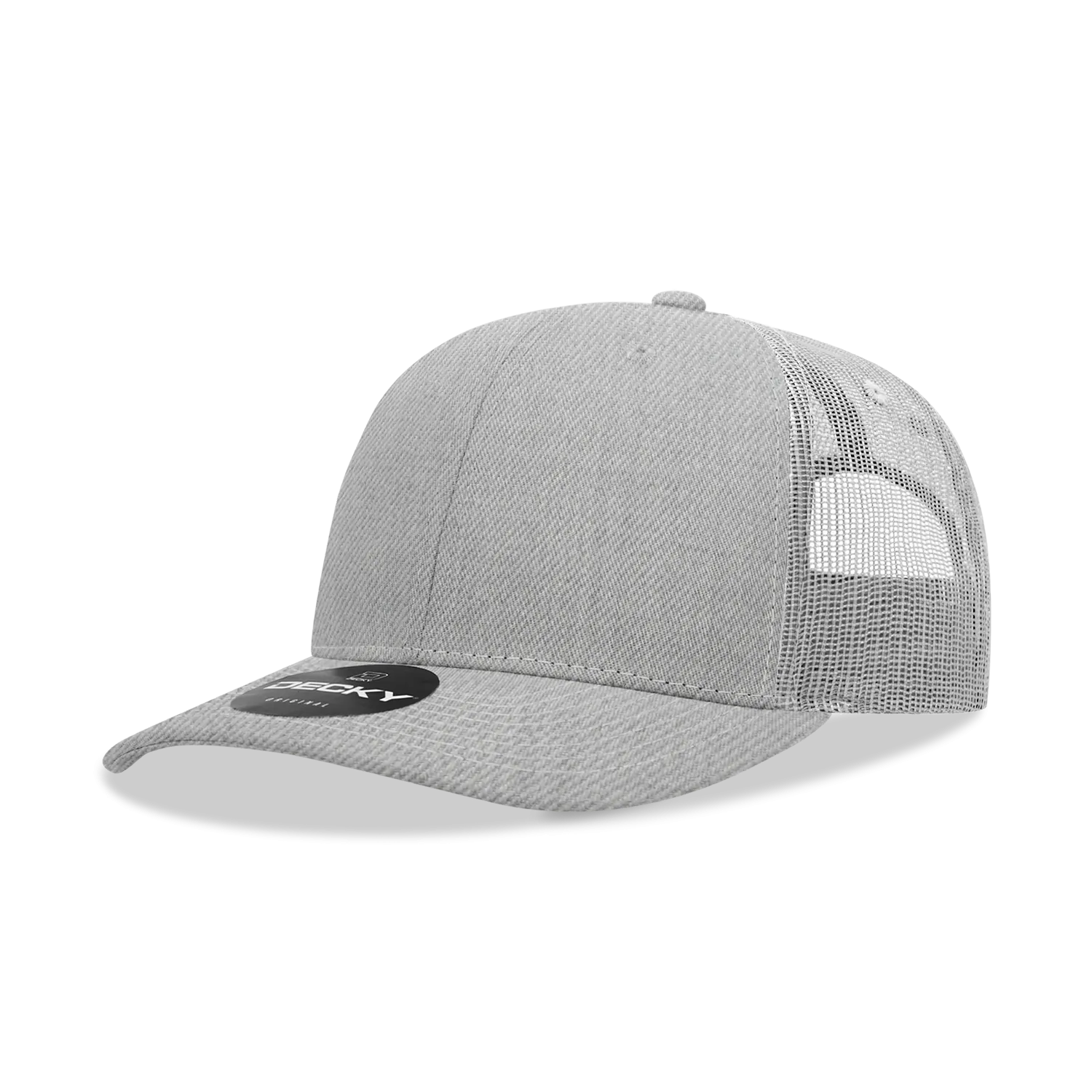 Decky 6031 - 6 Panel Mid Profile Structured Contra-Stitch Trucker Hat - CASE Pricing