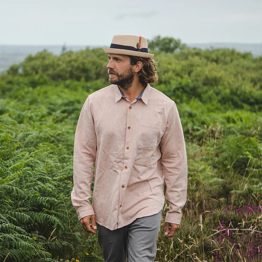 Diamond Crown Toyo Braided Pork Pie Hat - Natural