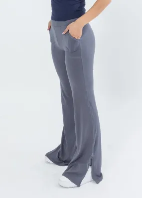 Edison Soft Flare Pant Steel