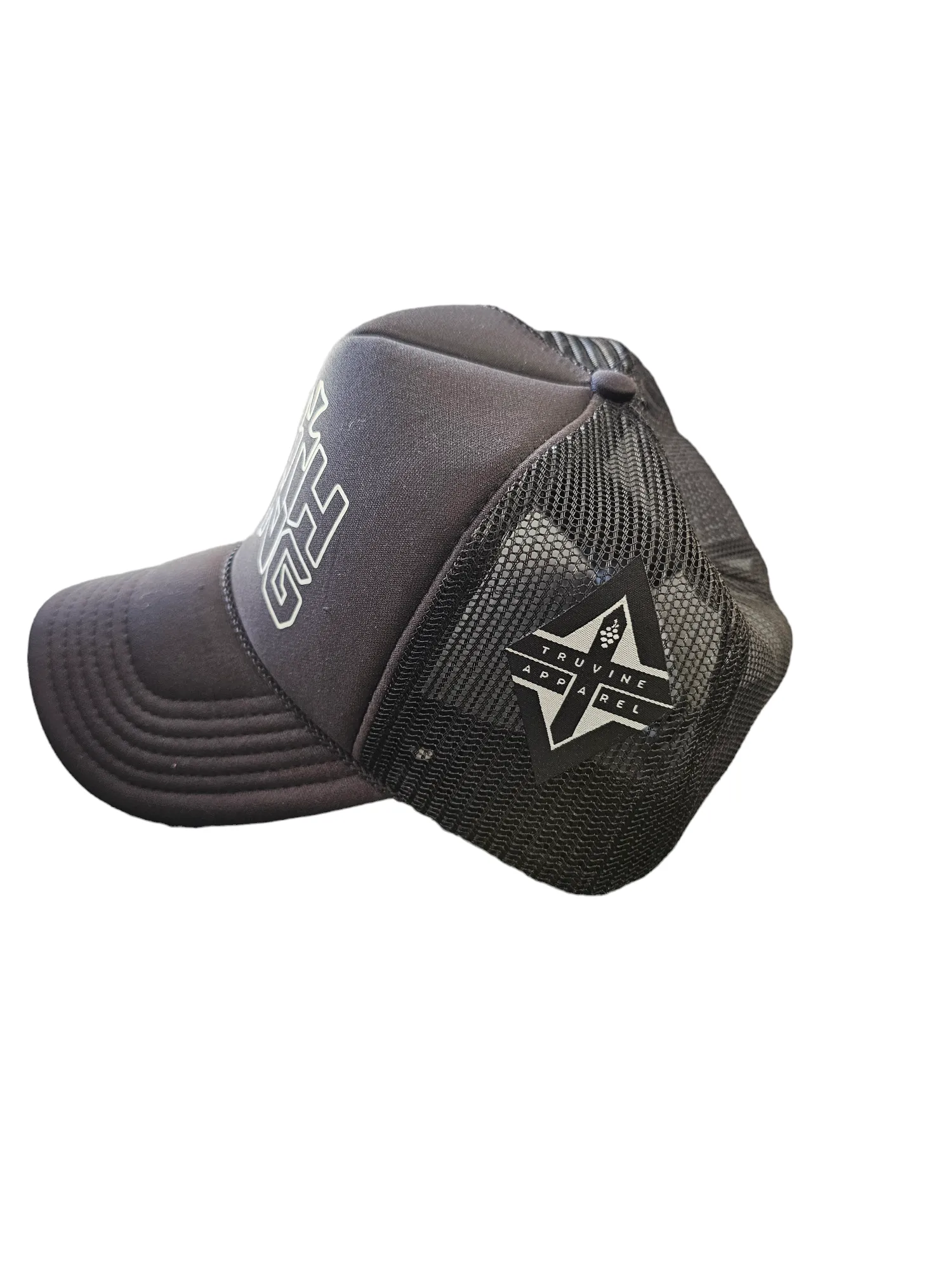 Faith Gang Outline Black Trucker Cap