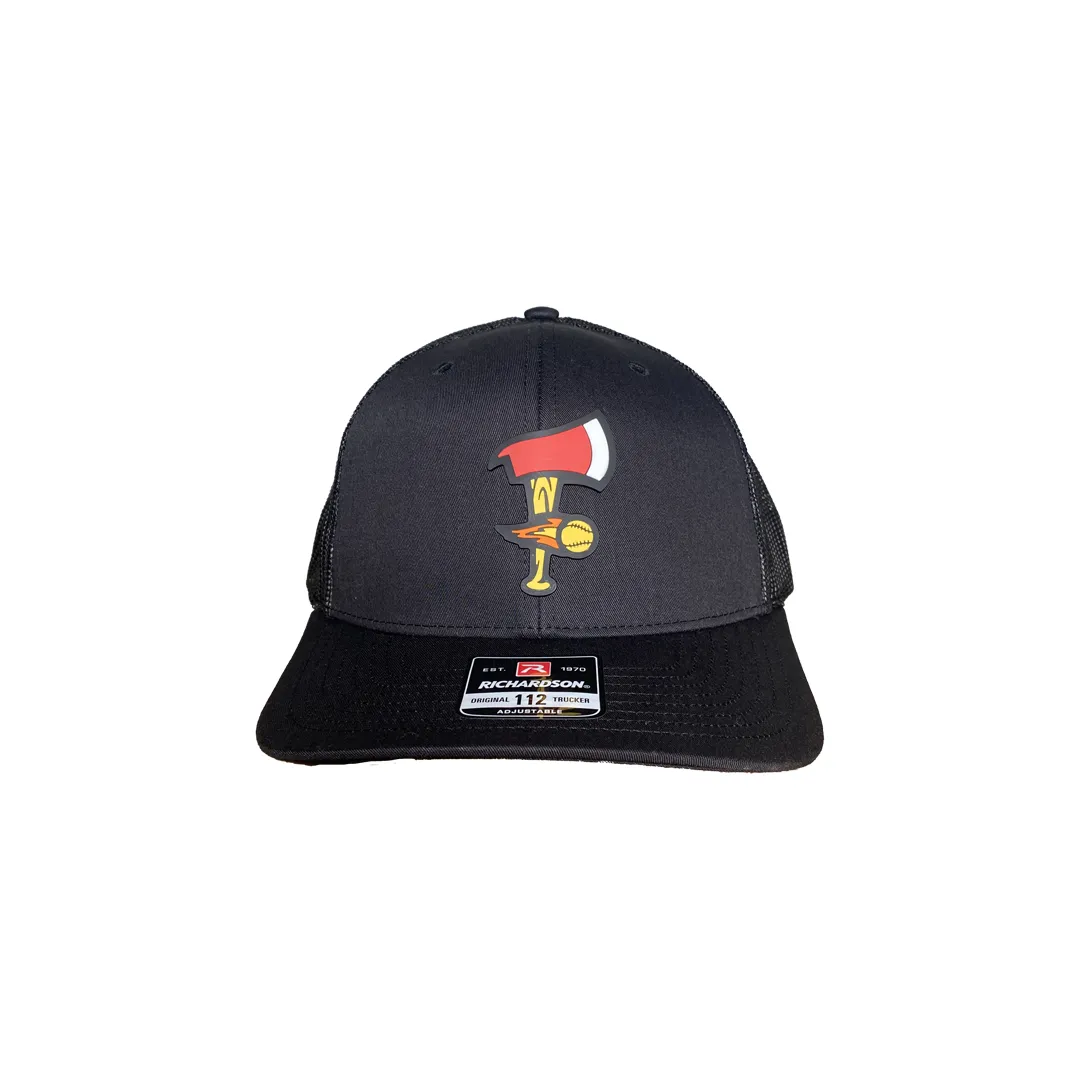 Firefighters Richardson 112 Trucker Hat - Black