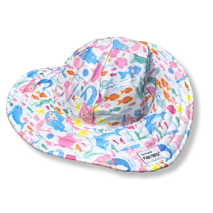 Flap Happy Upf 50  Summer Splash Swim Hat SUSD - Fantasea Mermaids