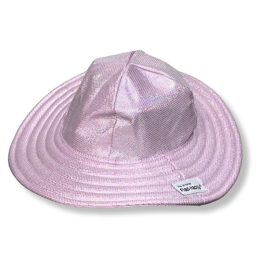 Flap Happy Upf 50  Summer Splash Swim Hat SUSD - Sparkling Sunset Pink
