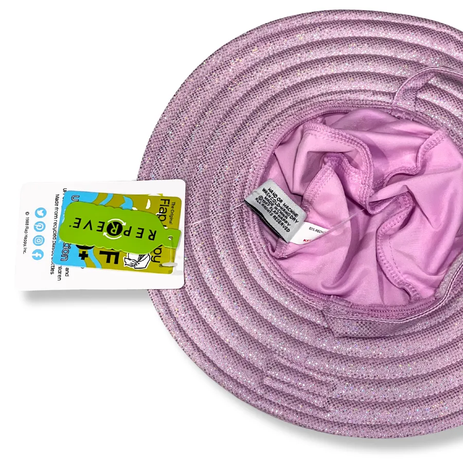 Flap Happy Upf 50  Summer Splash Swim Hat SUSD - Sparkling Sunset Pink