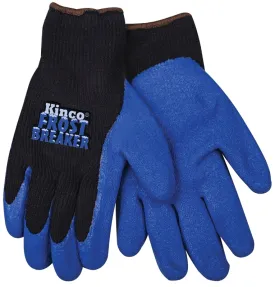 Frost Breaker 1789-M Protective Gloves, Men's, M, 11 in L, Regular Thumb, Knit Wrist Cuff, Acrylic, Black/Blue :PR: QUANTITY: 1