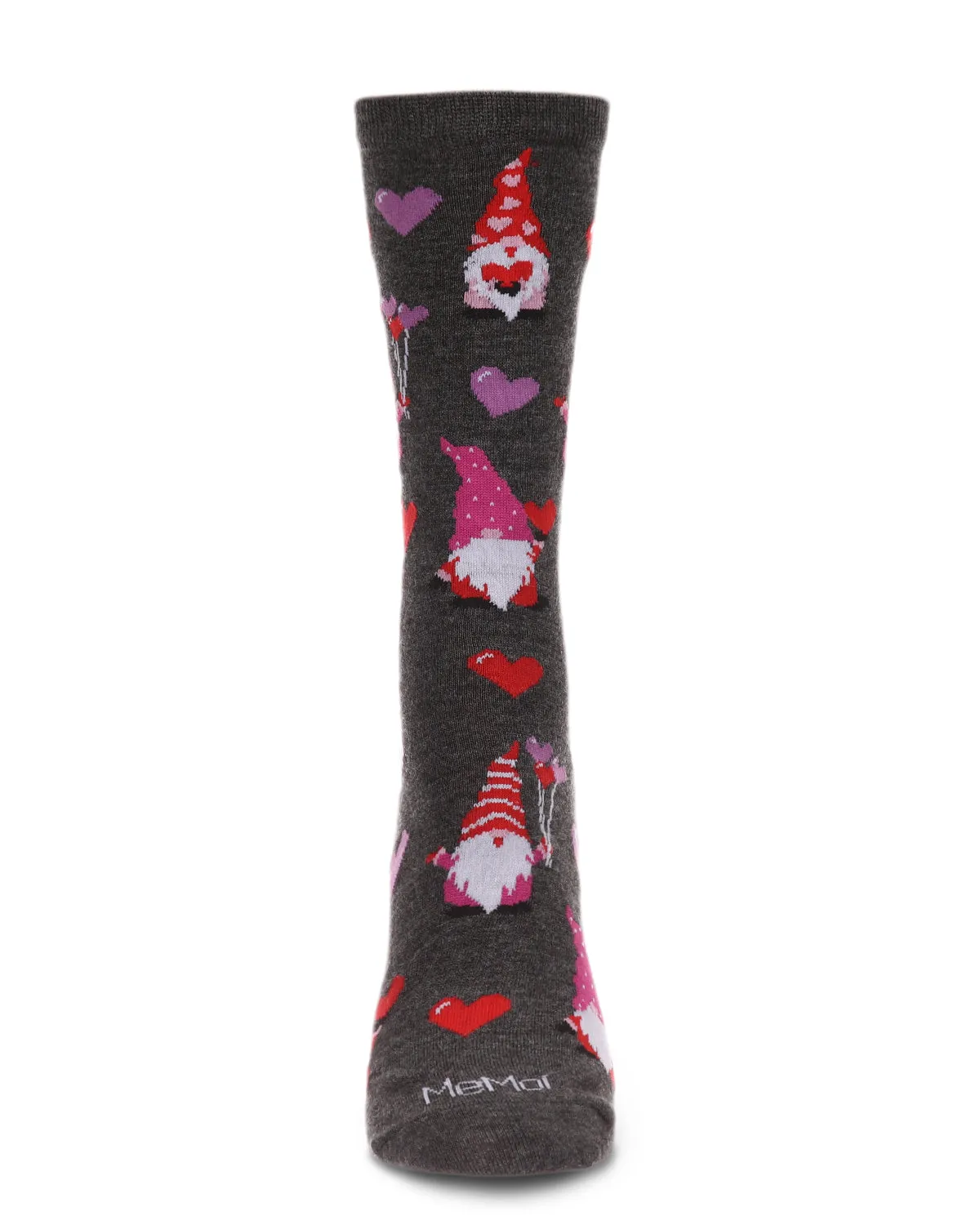 Gnomes In Love Bamboo Blend Crew Sock