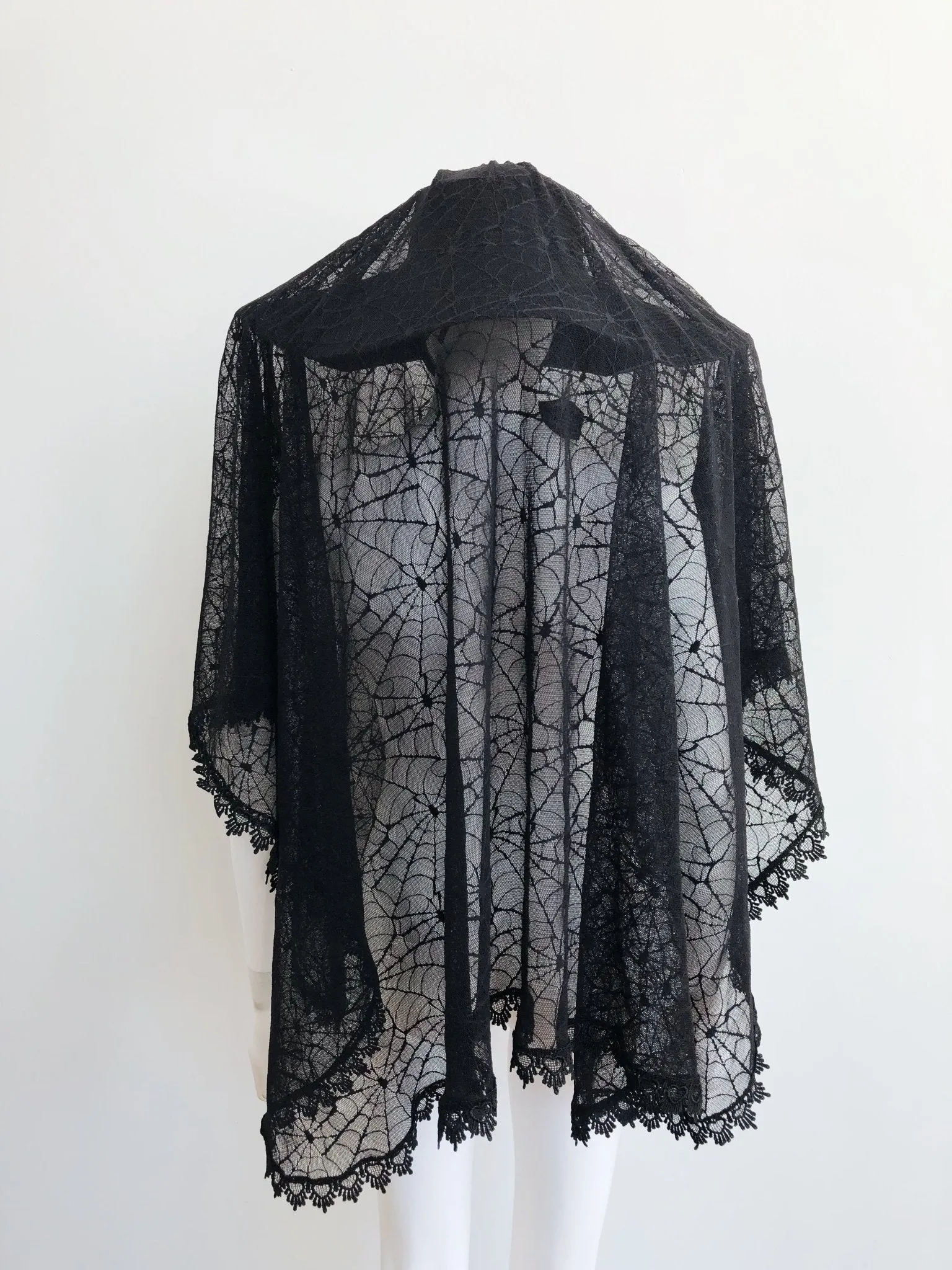 Good Mourning Spiderweb Lace Veil