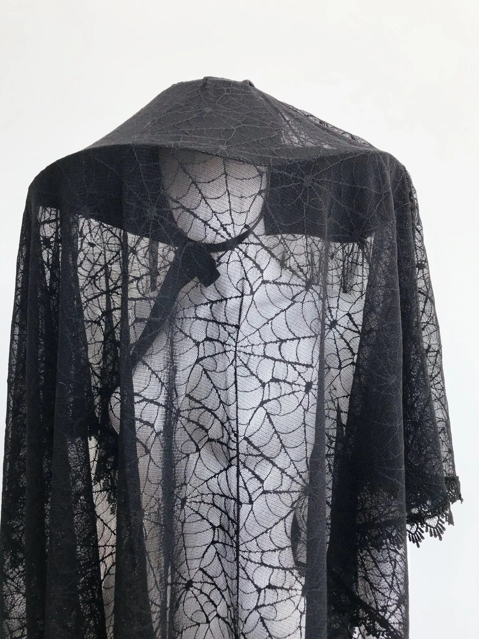 Good Mourning Spiderweb Lace Veil