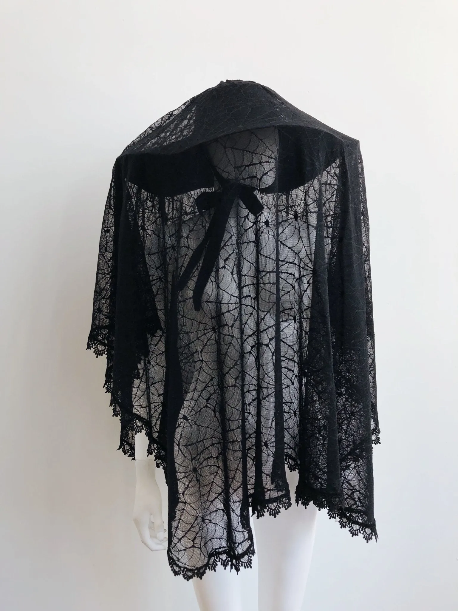 Good Mourning Spiderweb Lace Veil
