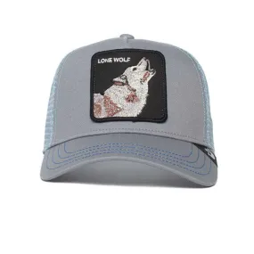 Goorin Bros Lone Wolf Design - Grey Animal Themed Trucker Cap