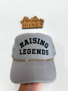 Grey Raising Legends Trucker Hat With Chain