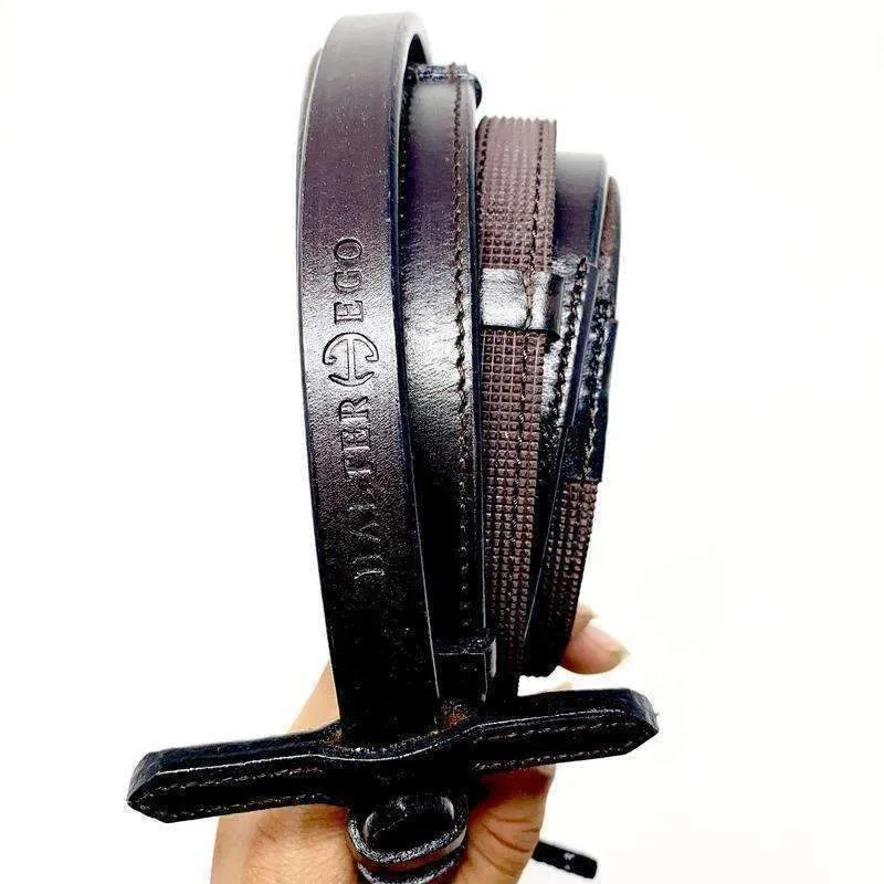Halter Ego® Luxury Rubber Grip Lined Leather Reins
